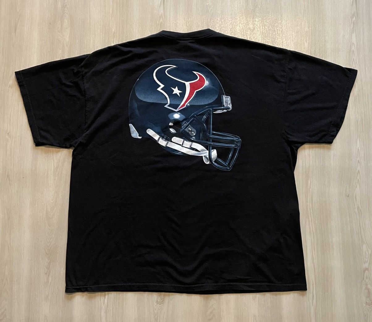 Vintage VTG Reebok Houston Texans Large 3D Helmet Back Graphic 2XL Size US XXL / EU 58 / 5 - 2 Thumbnail