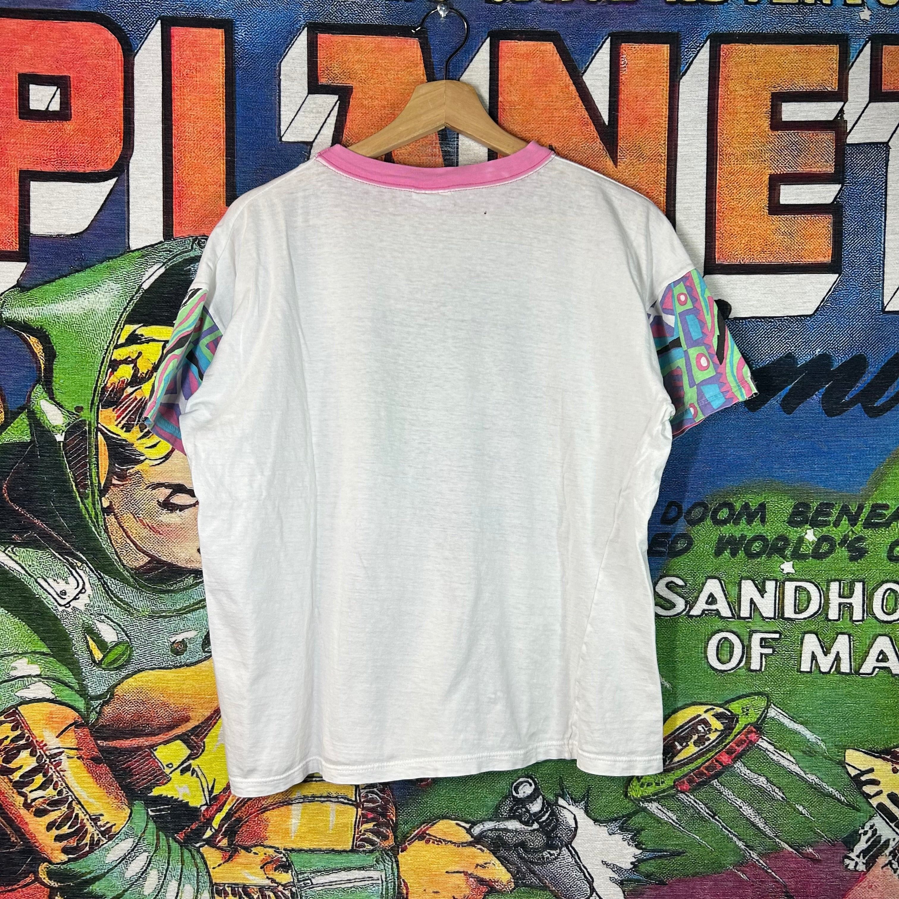 Vintage Vintage 90s Surf Tee Ringer Tee Size Medium Size US M / EU 48-50 / 2 - 2 Thumbnail