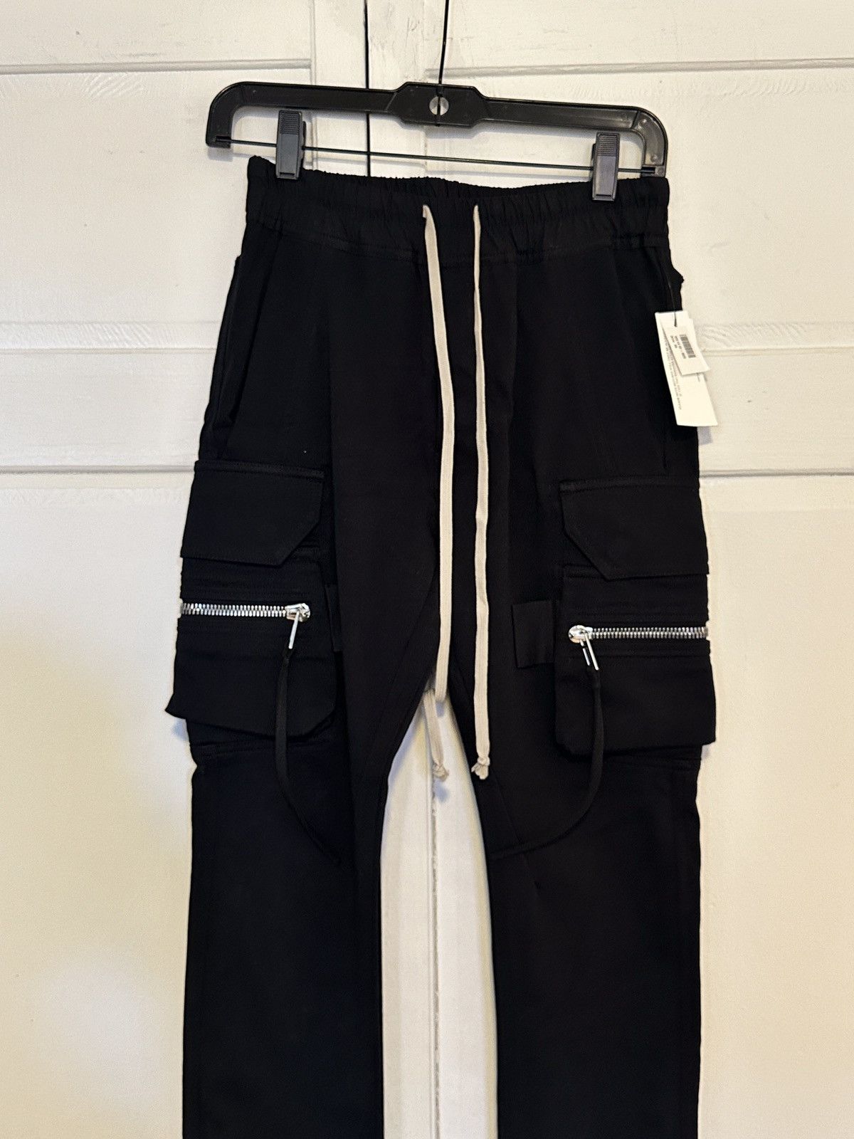 Rick Owens NWT Men’s Black Rick Owens Cargo Jogger size 46 IT Size US 28 / EU 44 - 2 Thumbnail