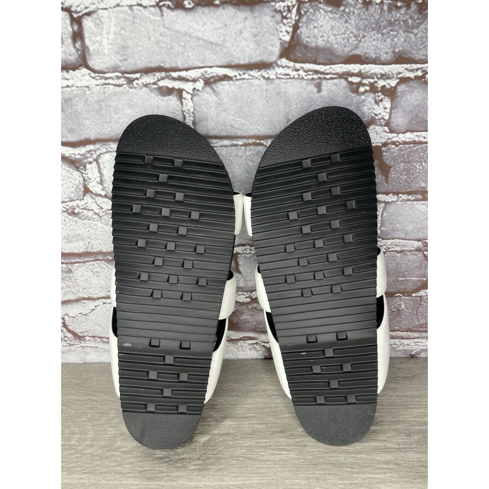 ROA Roam White Leather Ribbon Open Toe Straps Slides Sandals Wom Size US 10.5 / IT 40.5 - 7 Thumbnail