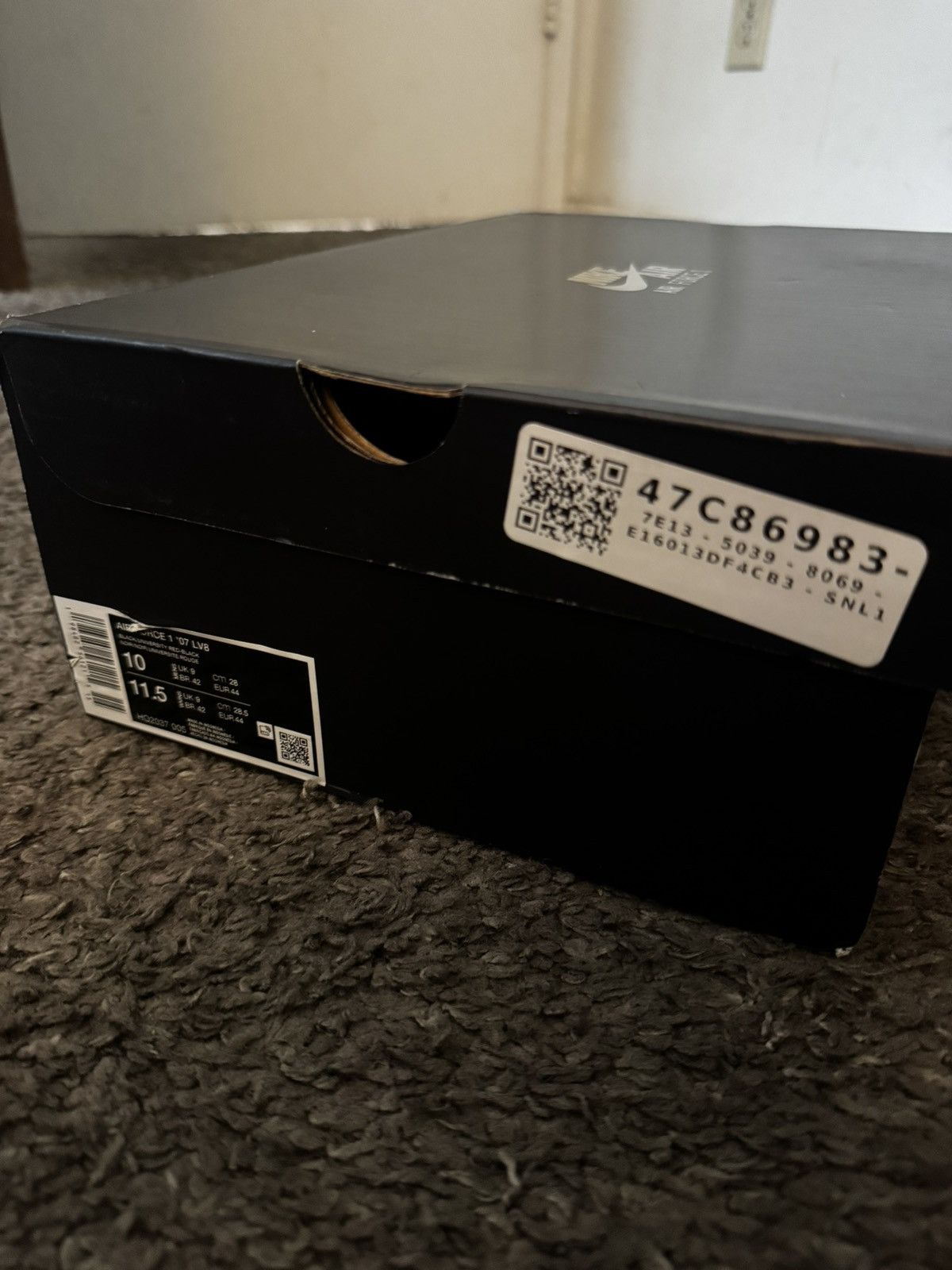 Nike Nike Air Force 1 Bred Size US 10 / EU 43 - 8 Thumbnail