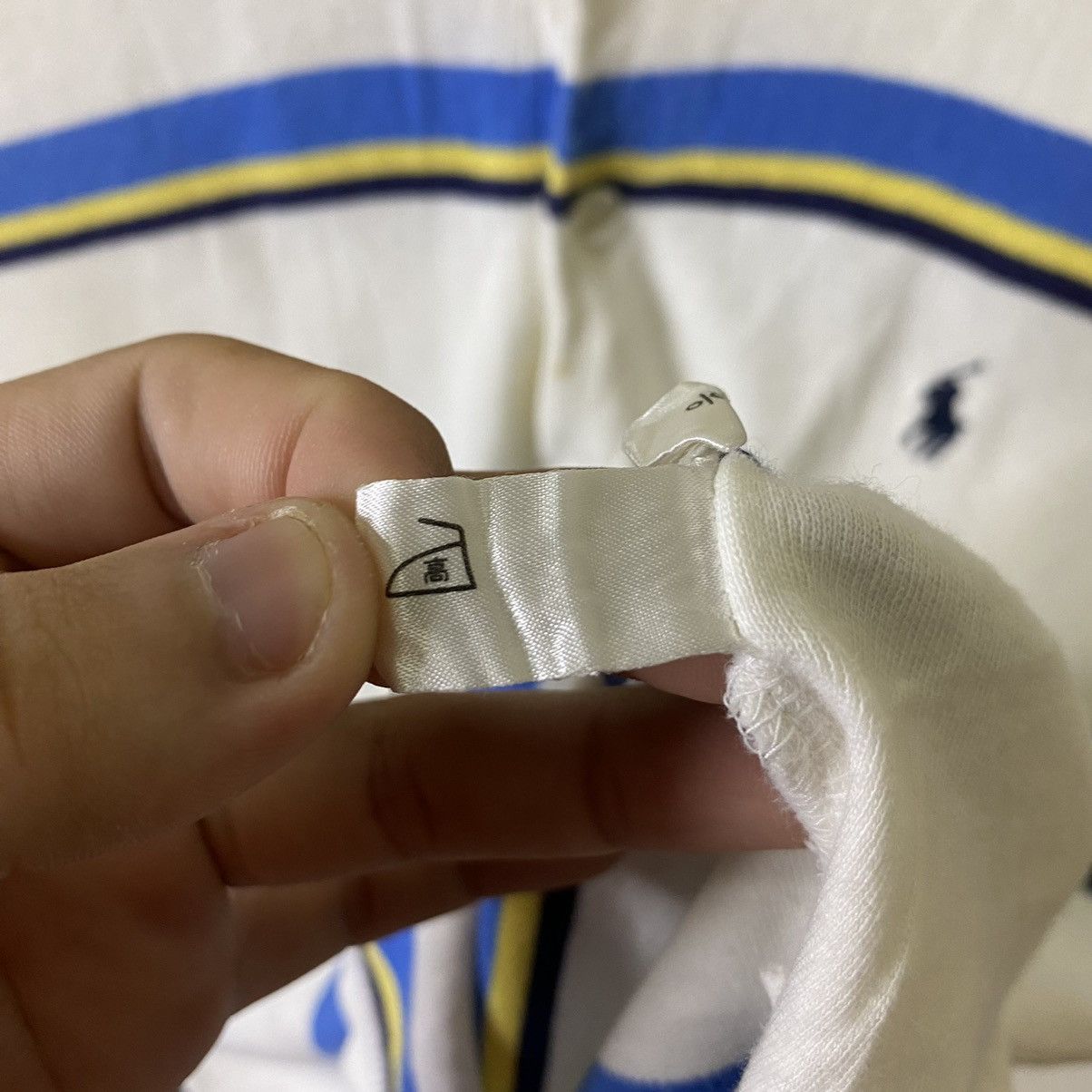 Polo Ralph Lauren Vintage Polo Ralph Lauren Stripes Polo Tee Size US XS / EU 42 / 0 - 5 Thumbnail