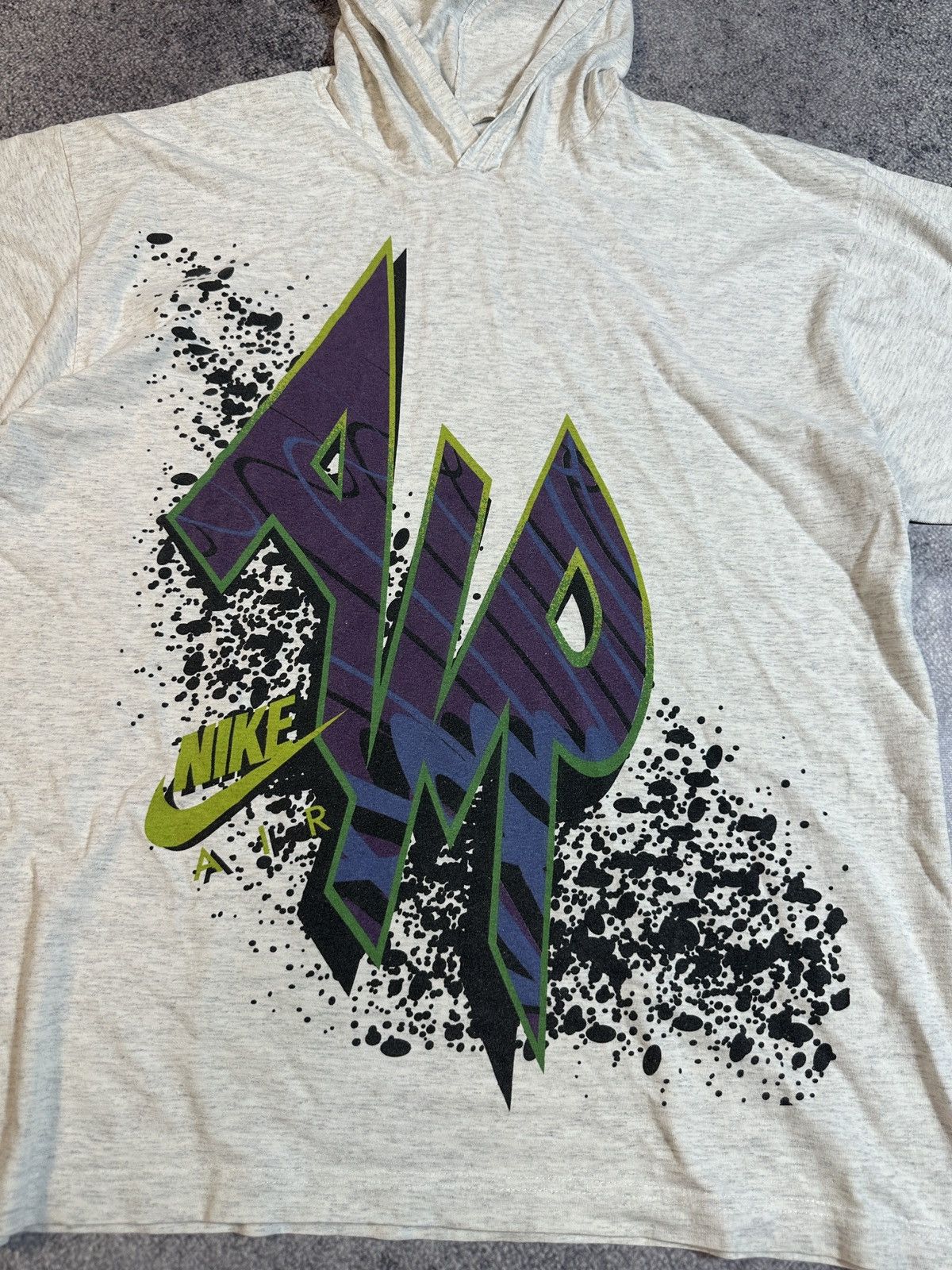 Nike × Vintage Vintage Nike Air Big Logo T-shirt Hoodie Streetwear Baggy L Size US L / EU 52-54 / 3 - 2 Thumbnail