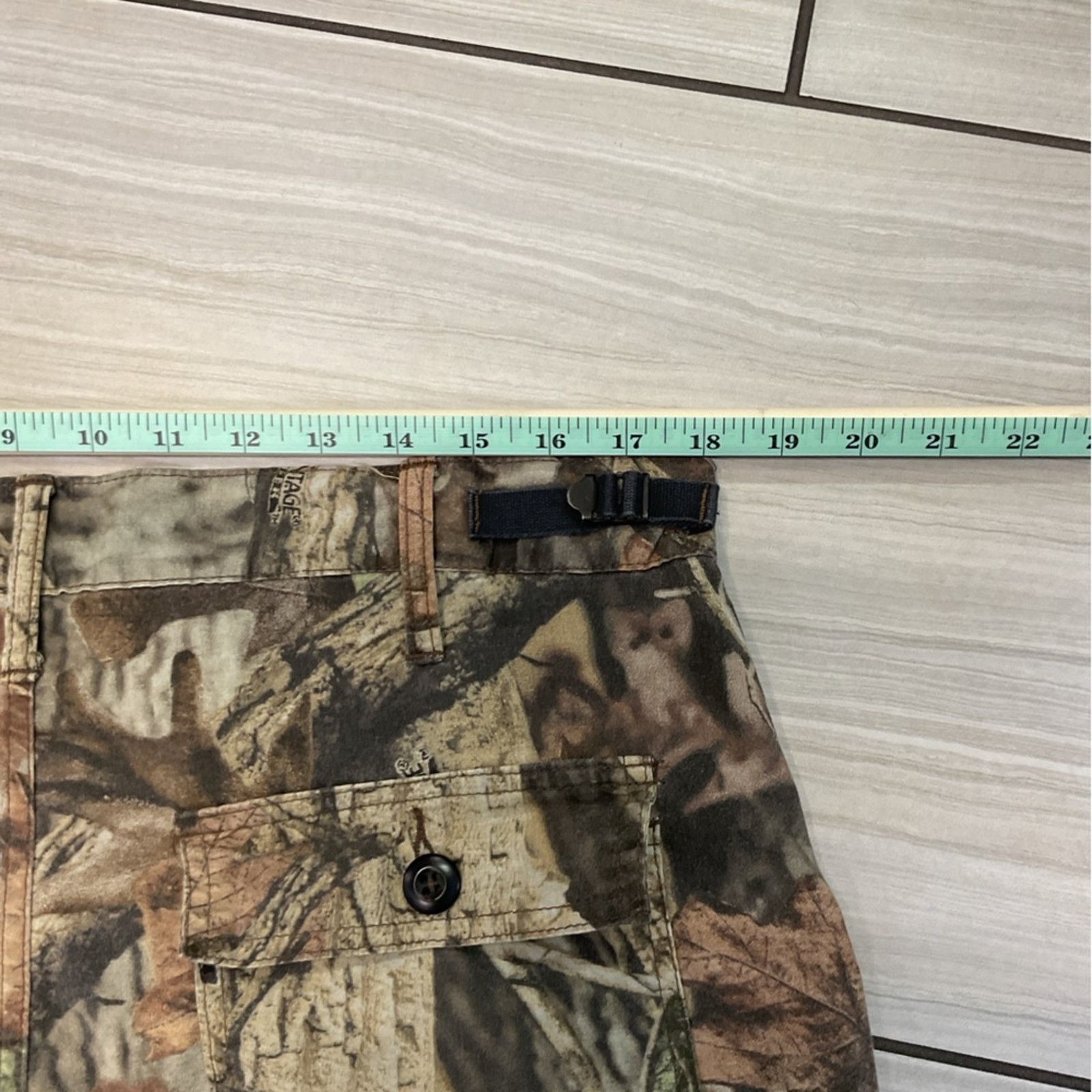 Vintage Advantage Timber Camo Cargo Adjustable Pants Size US 36 / EU 52 - 3 Thumbnail