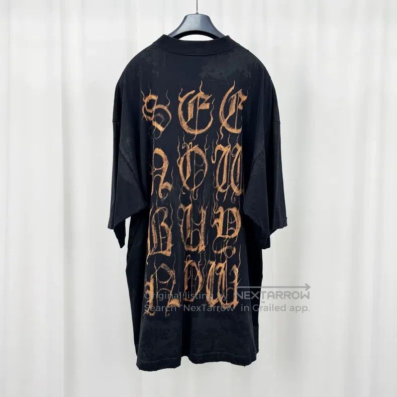 Balenciaga Balenciaga Mud dyed Sanskrit printed short sleeves Size US S / EU 44-46 / 1 - 2 Thumbnail