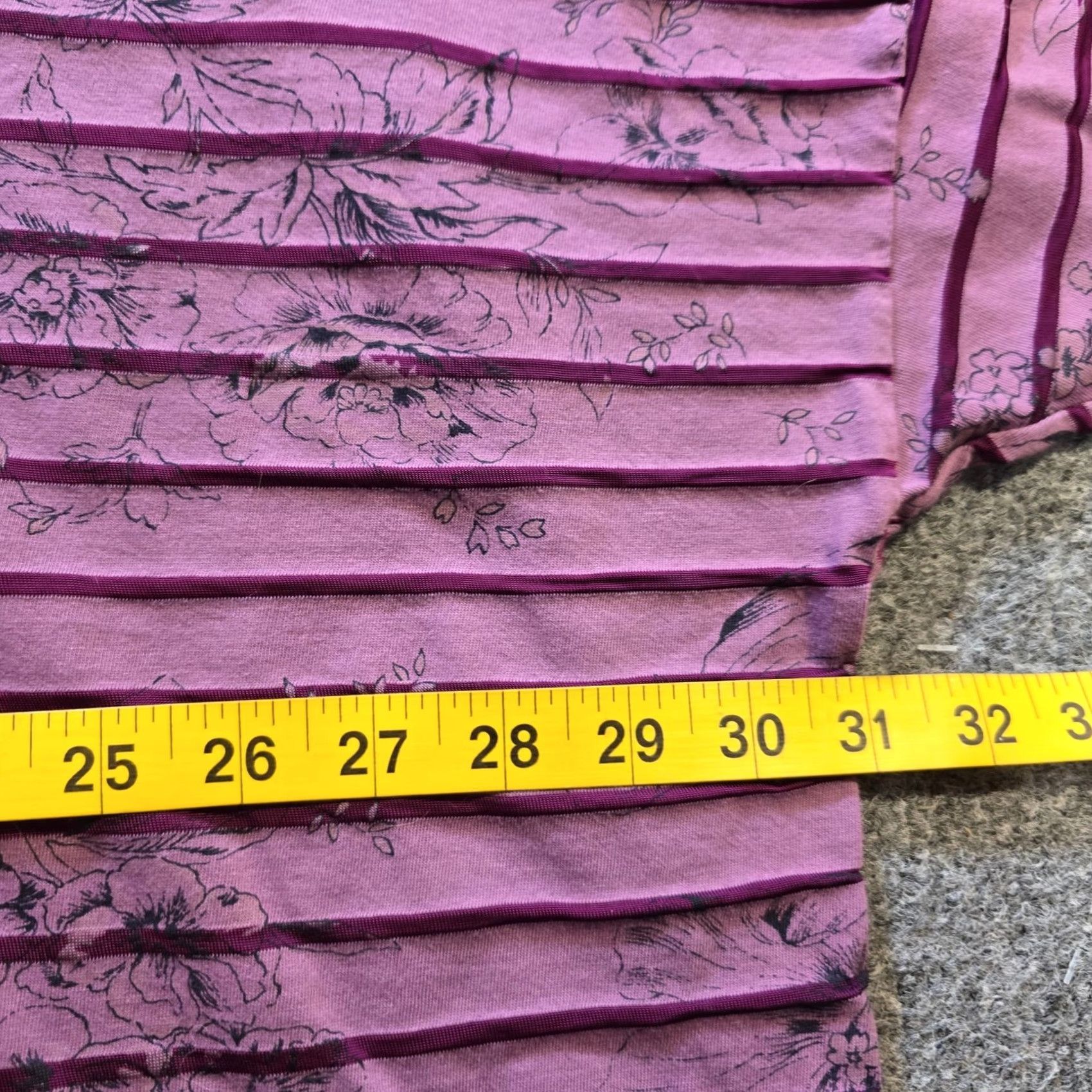 Pinko Cutloose Top Womens XL Pink Purple Striped Floral Boxy Short Sleeve Casual Shirt Size XL / US 12-14 / IT 48-50 - 5 Thumbnail