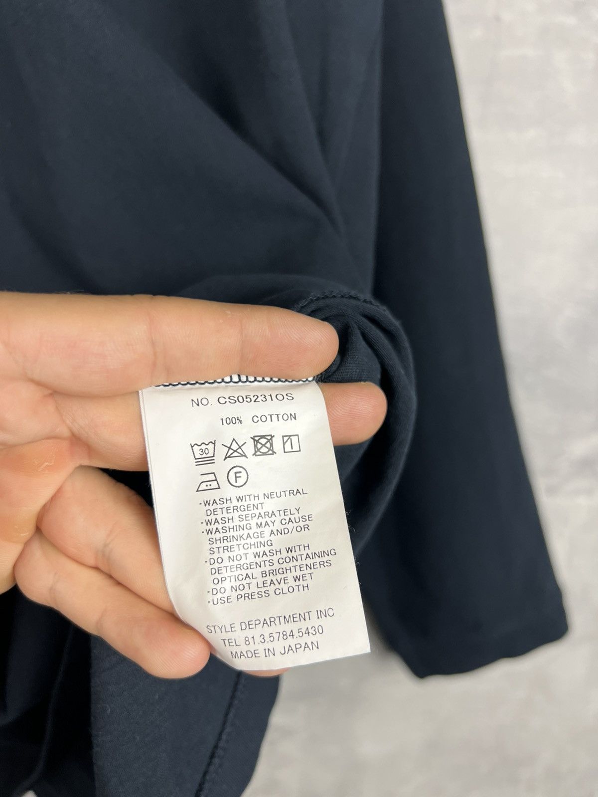 Japanese Brand Still By Hand Long Sleeve Black Navy Size US L / EU 52-54 / 3 - 11 Thumbnail