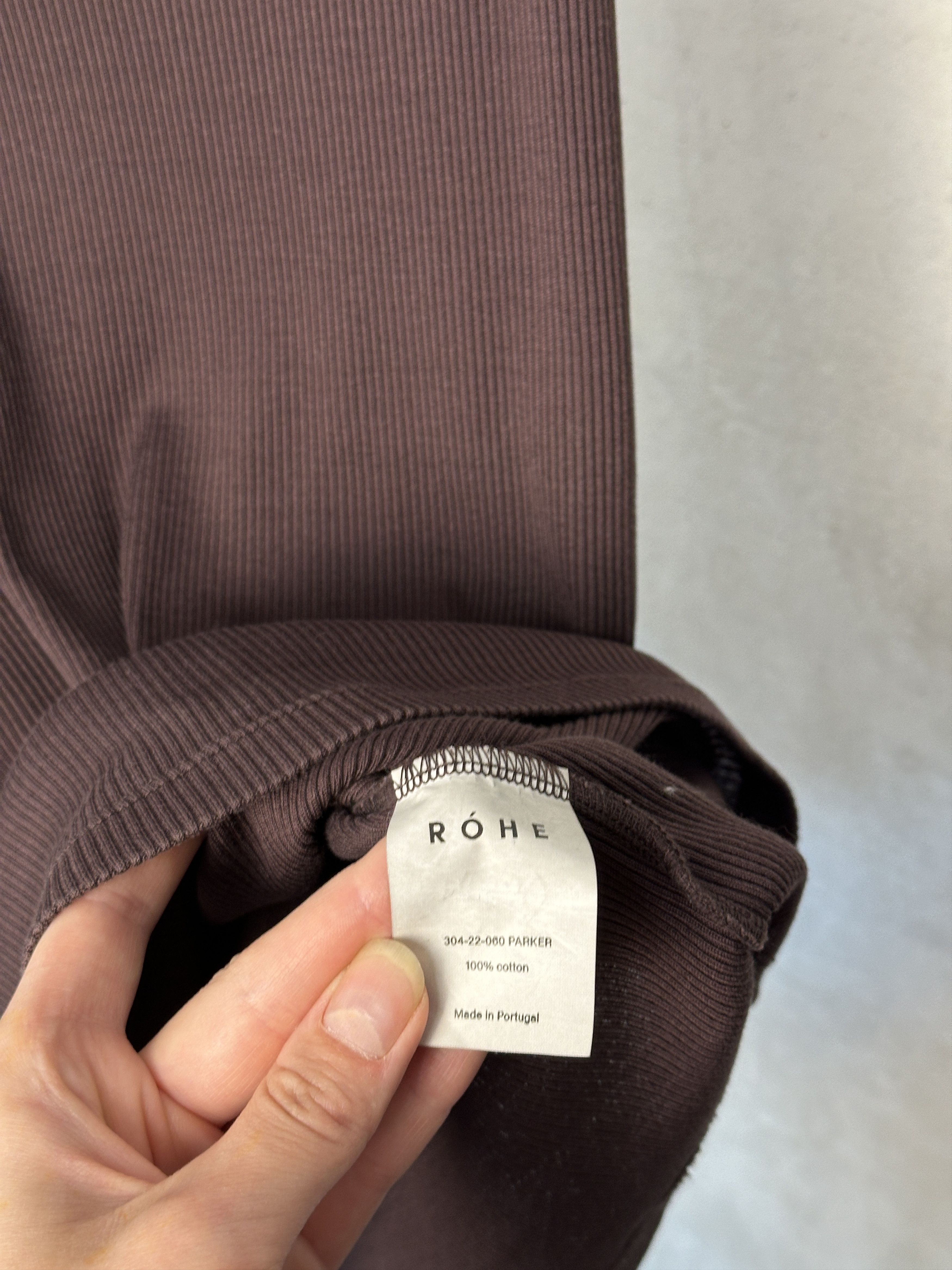 Rohe Rohe Ribbed Brown Tank Top Size US XL / EU 56 / 4 - 6 Thumbnail