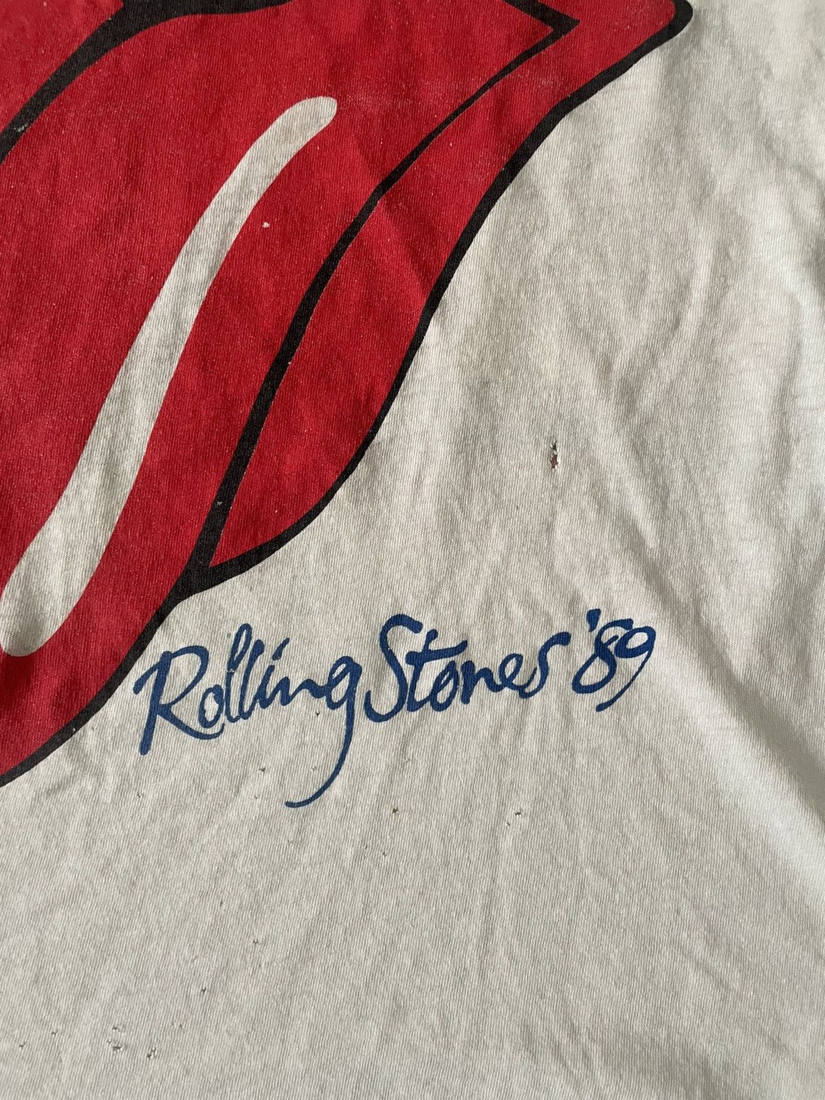 Band Tees × The Rolling Stones × Vintage Vintage 1989 Rolling Stones The North American Tour single stitch shirt Size US L / EU 52-54 / 3 - 6 Thumbnail