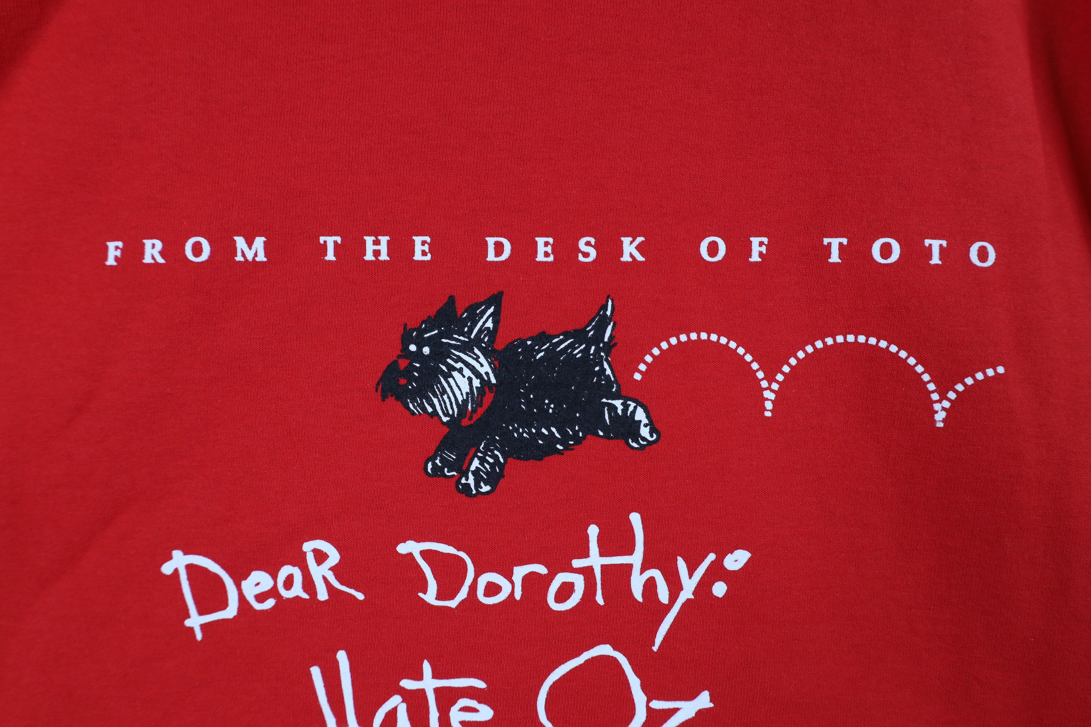 Vintage Vintage 90s of Oz Toto The Dog Funny T-Shirt Red Cotton USA Size US XXL / EU 58 / 5 - 5 Thumbnail