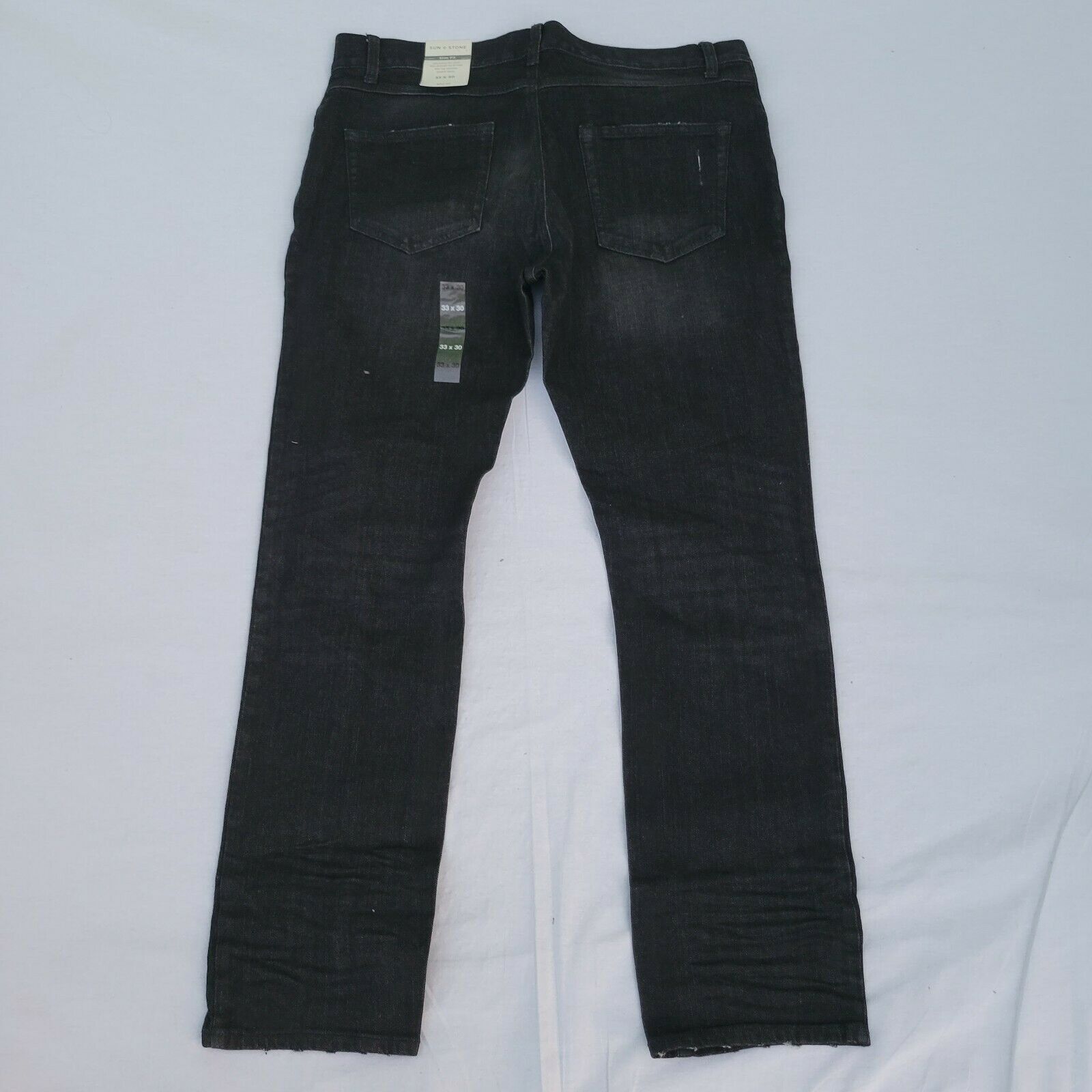 Other Men's Sun Stone Slim Fit Ash Wash Jeans. Size 33x30. B Size US 33 - 5 Thumbnail