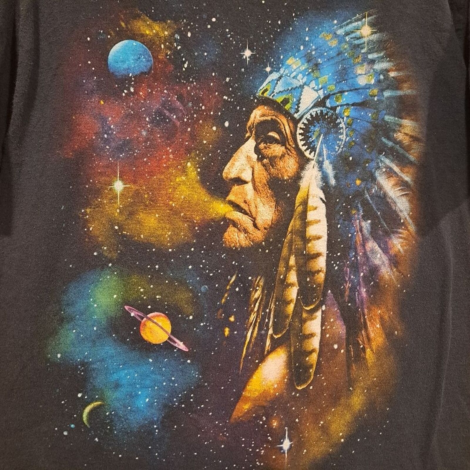 Fruit Of The Loom Vintage Fruit of the Loom t-shirt Native American chief M Size US M / EU 48-50 / 2 - 5 Thumbnail