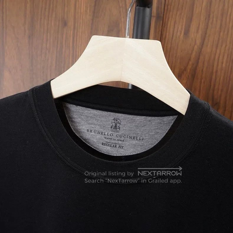 Brunello Cucinelli Brunello Cucinelli Silk and Cotton Blended Short Sleeve Size US M / EU 48-50 / 2 - 4 Thumbnail