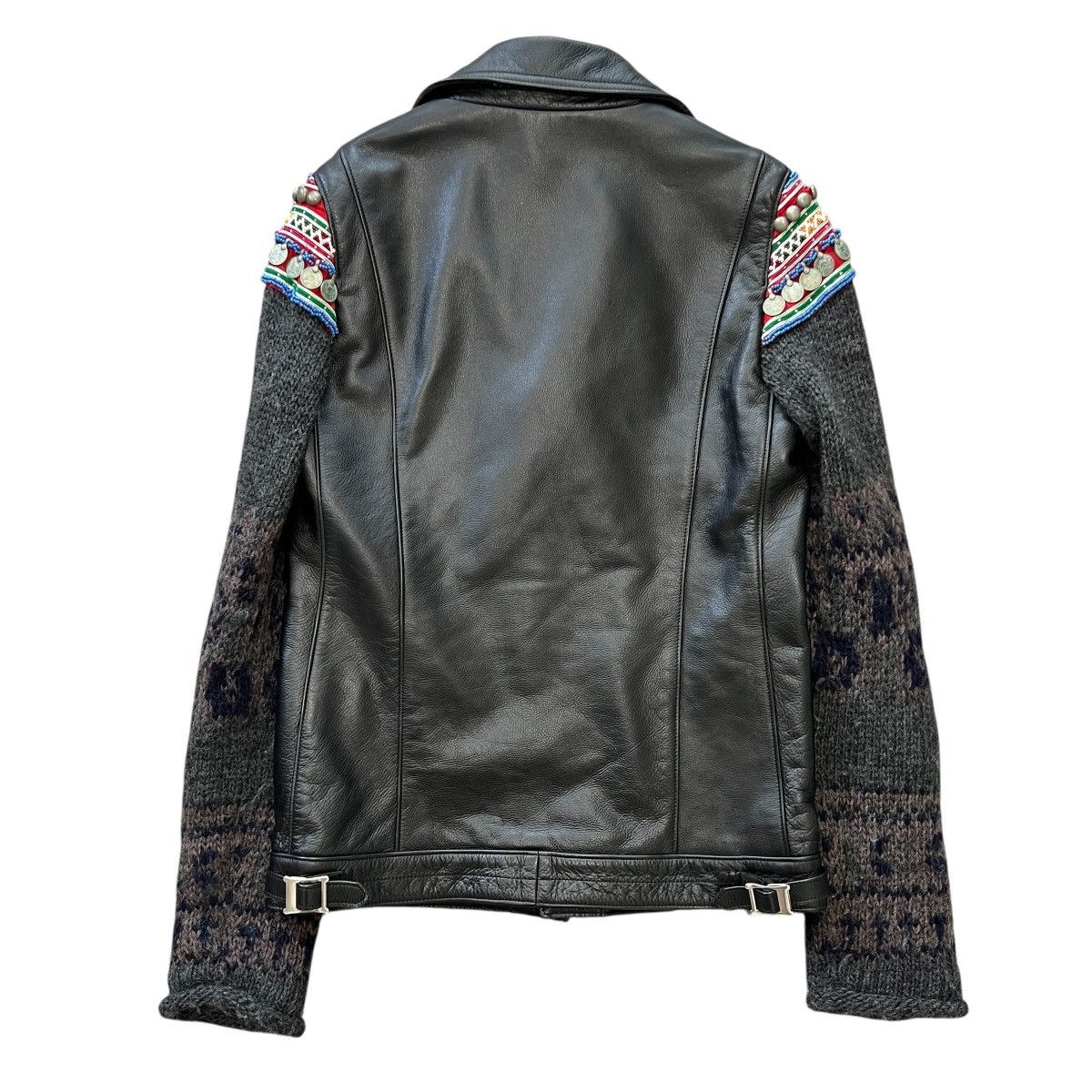 Undercover UNDERCOVERISM "EARMUFF MANIAC" Knit Sleeve Biker Jacket Size US M / EU 48-50 / 2 - 12 Thumbnail