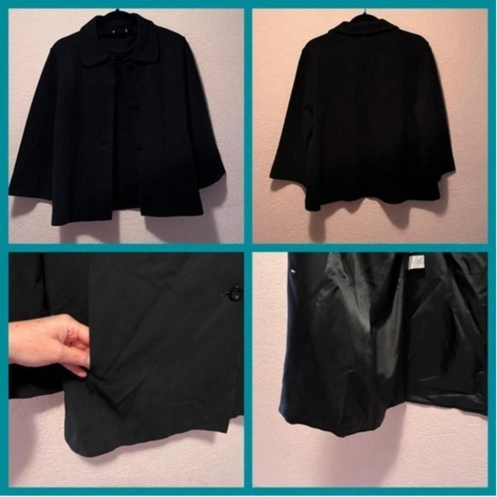 Unknown London Black Classic Women's Blazer Jacket Size M / US 6-8 / IT 42-44 - 1 Thumbnail