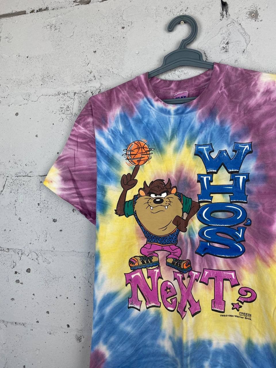 Disney × Vintage 1996 Looney Tunes Taz Bugs Tie Dye Grateful Death Tee Size US M / EU 48-50 / 2 - 3 Thumbnail