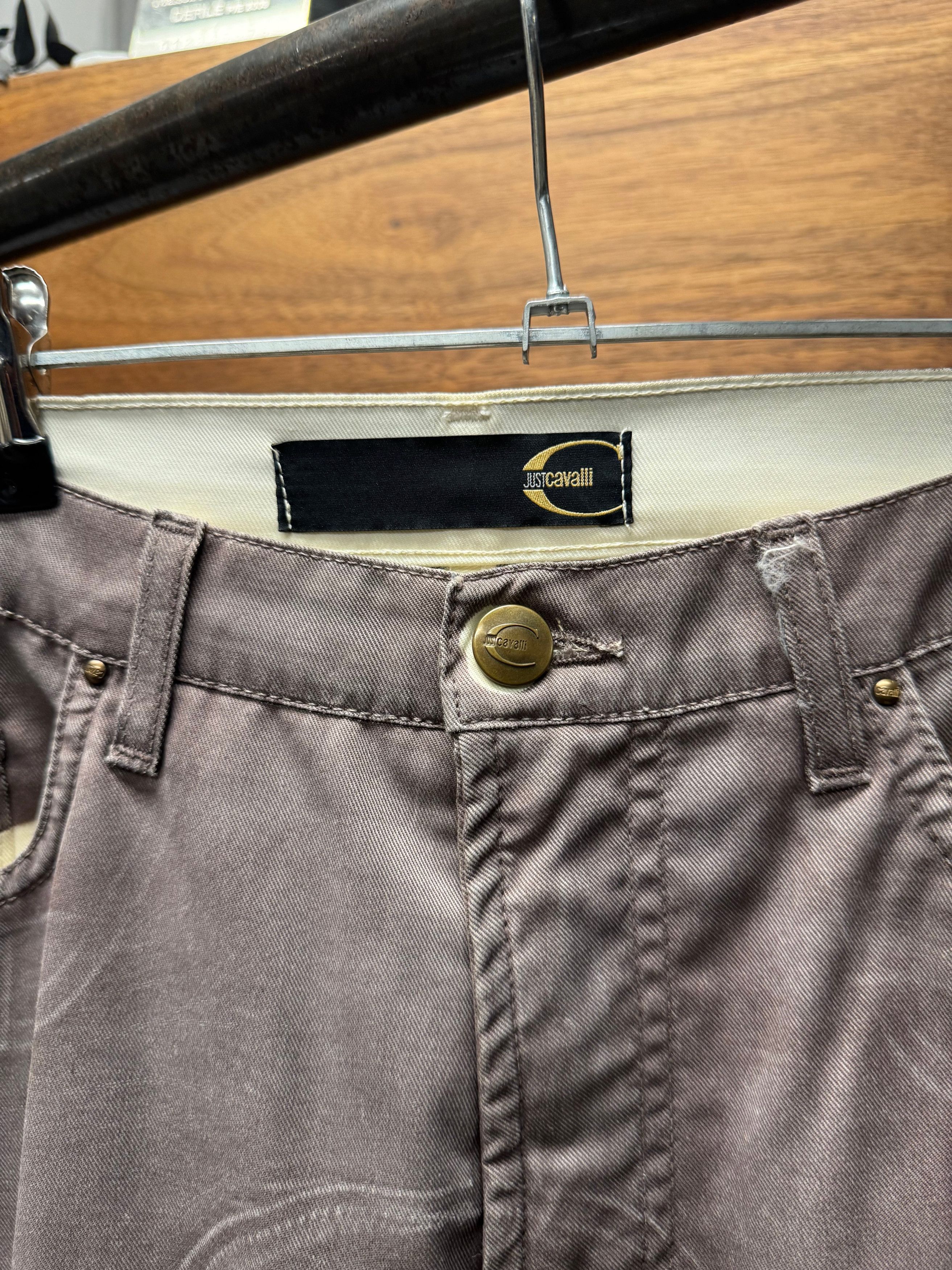 Roberto Cavalli 2000s Roberto Cavalli ‘Wave Seam’ Purple Bootcut Denim Size 30" / US 8 / IT 44 - 3 Thumbnail