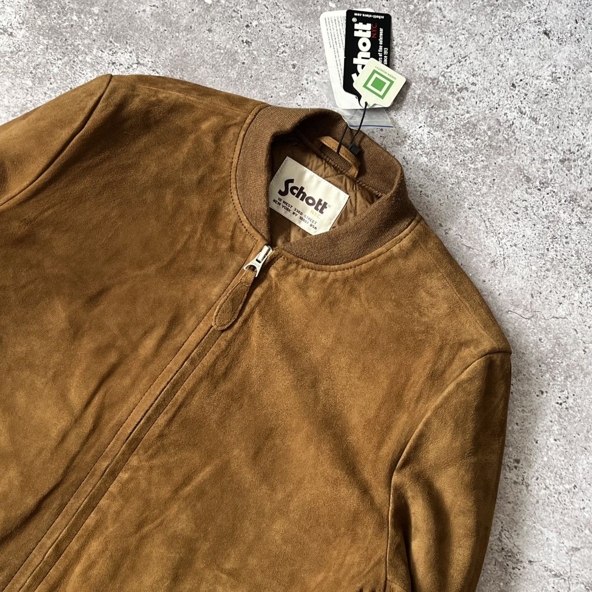 Schott Schott NYC NWT Rust Goat Suede Bomber Jacket Size US L / EU 52-54 / 3 - 2 Thumbnail