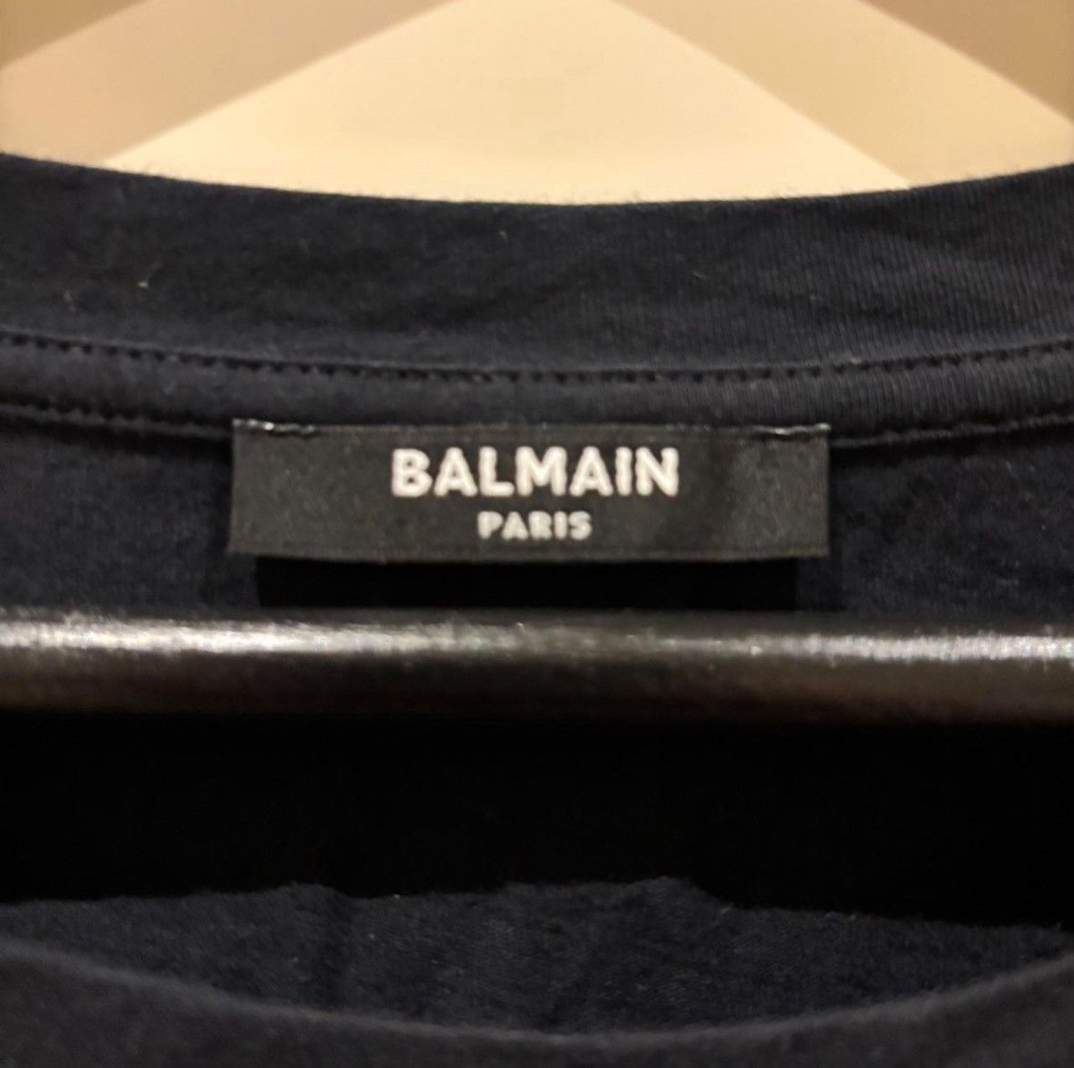 Balmain Balmain Classic Rainbow Tee Black Size US XXL / EU 58 / 5 - 2 Thumbnail
