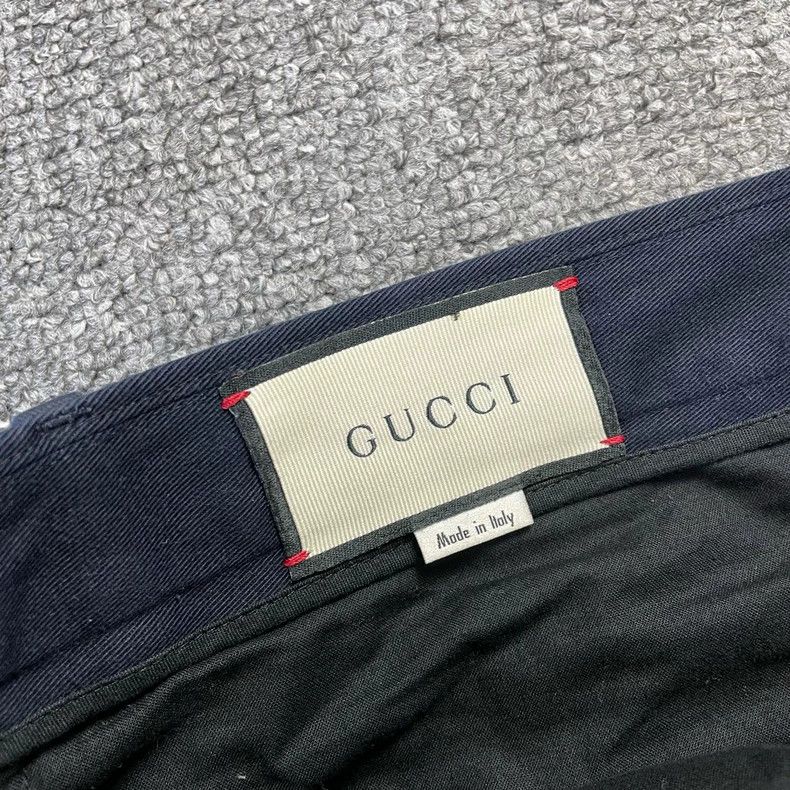 Gucci Gucci Navy blue nine-point trousers 2502-Nextarrow Size 52R - 3 Thumbnail