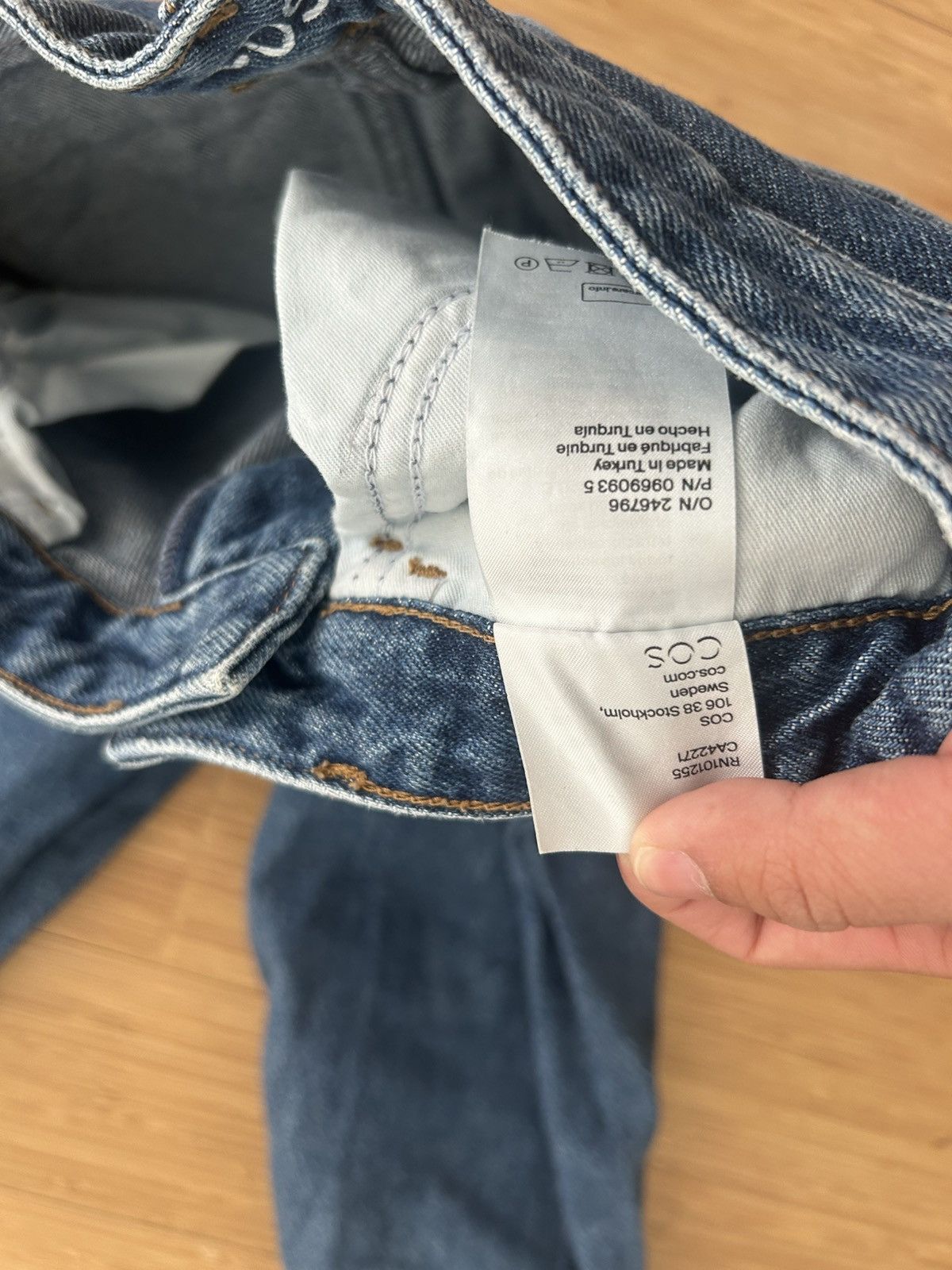 Cos COS Straight Leg Denim Jeans Size 24" / US 00 / IT 34 - 6 Thumbnail