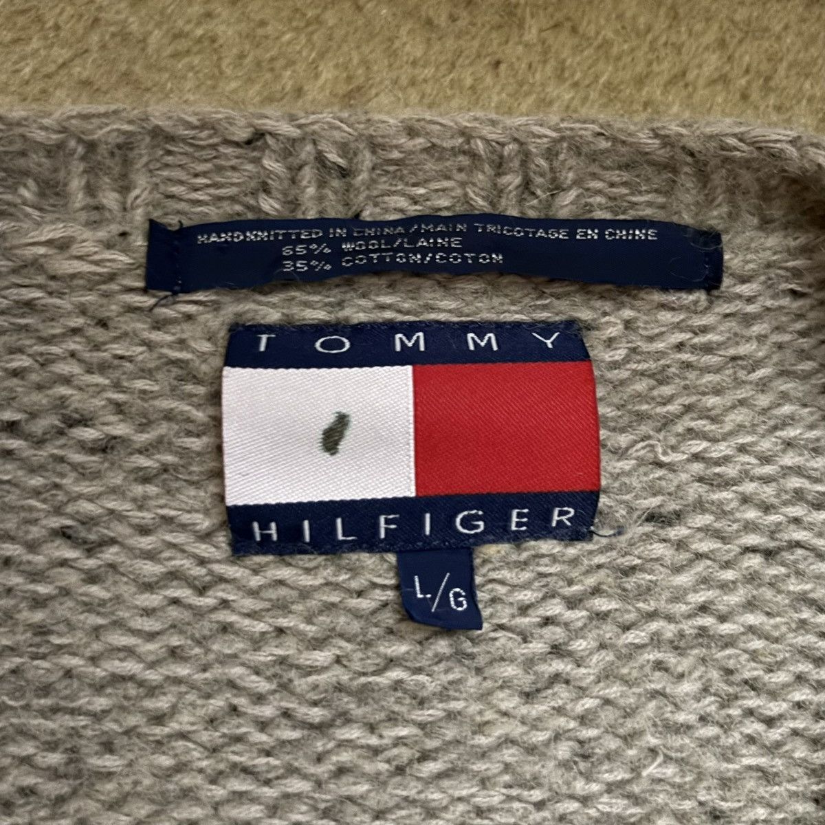 Tommy Hilfiger Vintage Tommy Hilfiger Knit Sweater Fisherman Size US L / EU 52-54 / 3 - 3 Thumbnail