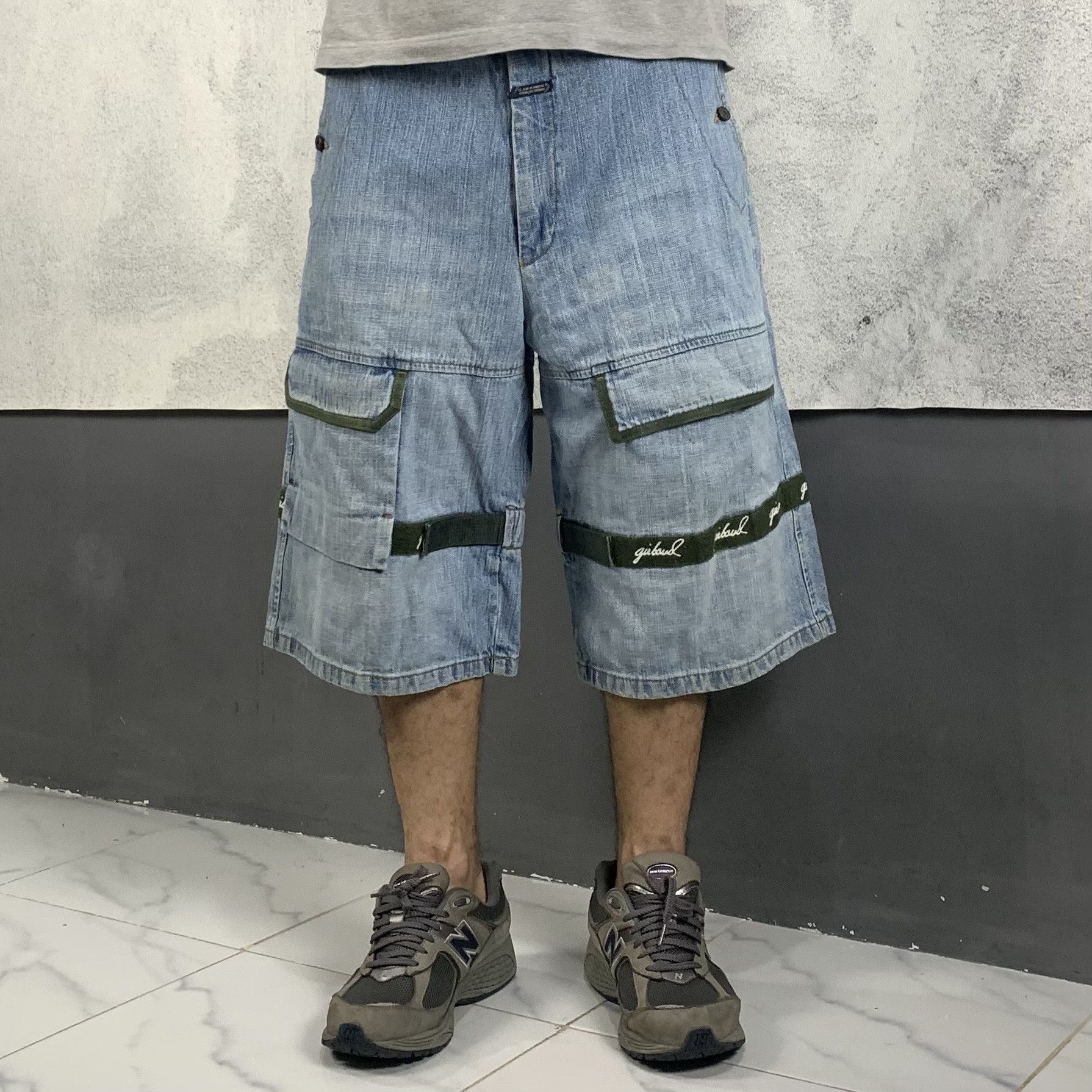 Marithe + Francois Girbaud Girbaud Baggy Jorts Denim Short Pants Multi Pocket Size US 38 / EU 54 - 3 Thumbnail
