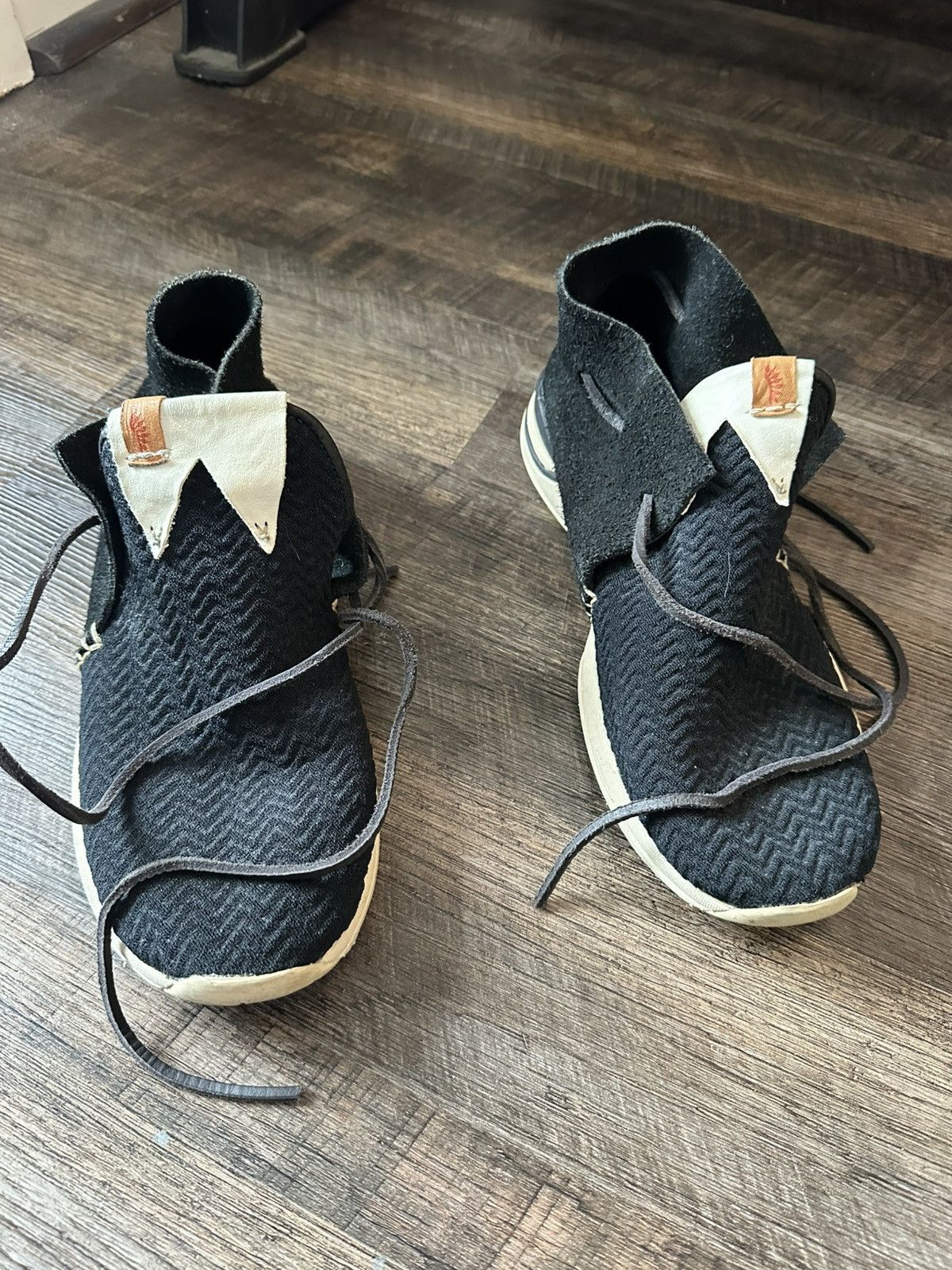 Visvim Visvim Huron Mesh Moc Folk 10.5 Black Size US 10.5 / EU 43-44 - 2 Thumbnail