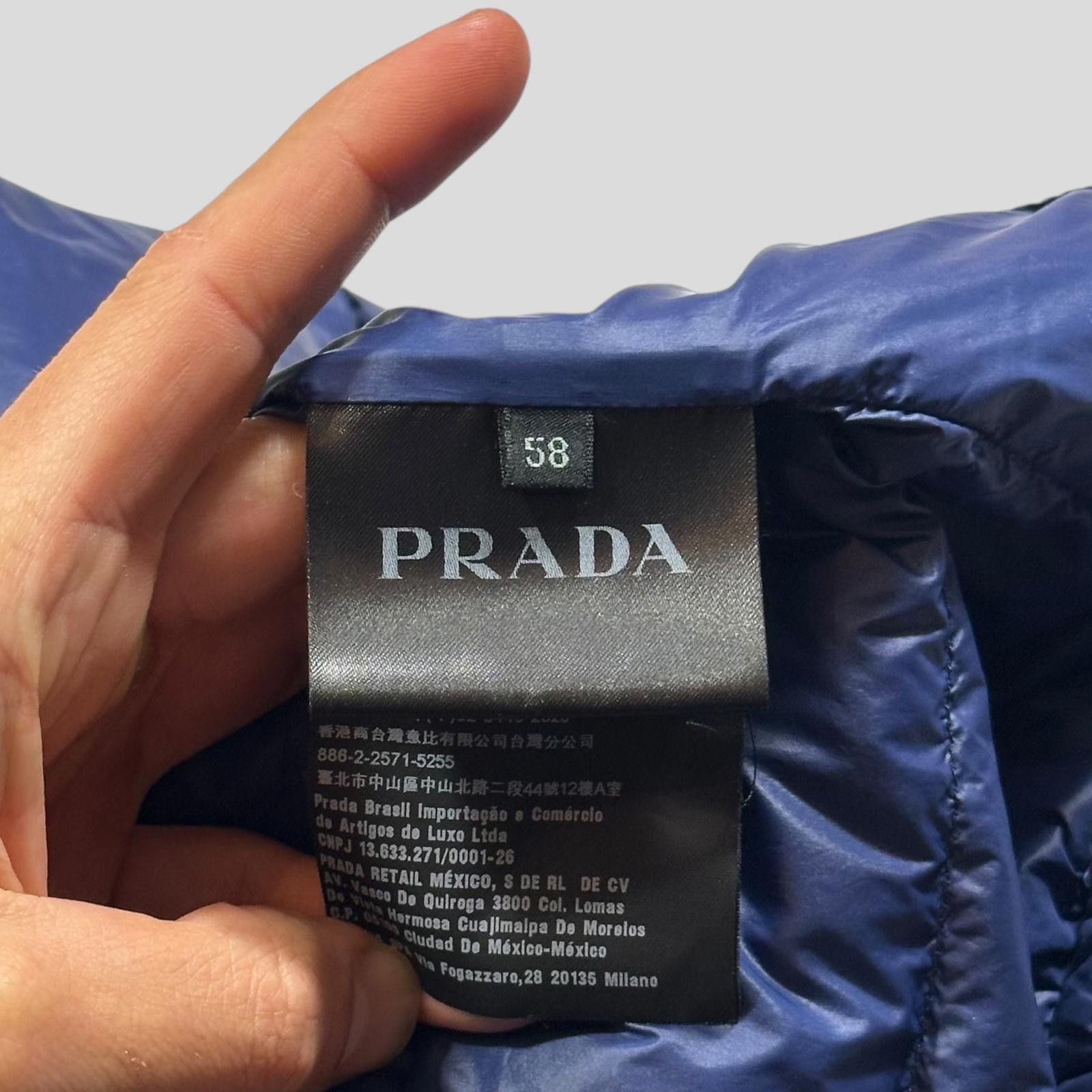 Prada Prada 2017 Plaque Logo Nylon Down Puffer Jacket - IT58 L/XL Size US L / EU 52-54 / 3 - 7 Thumbnail