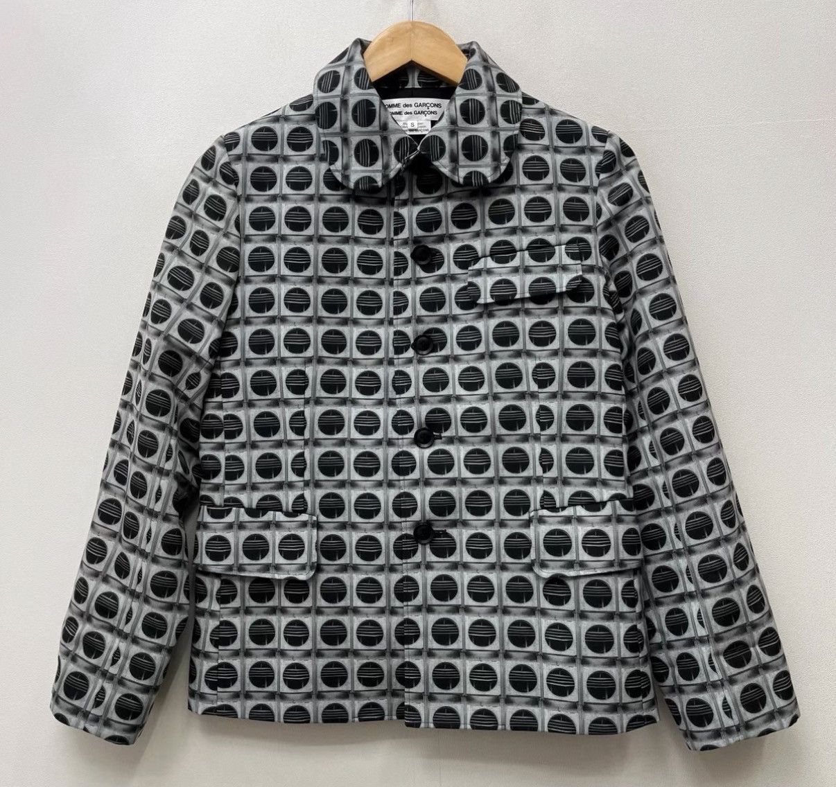 Comme des Garcons COMME des GARÇONS Geometric Polka Dot Cropped Jacket K23 Size S / US 4 / IT 40 - 1 Thumbnail