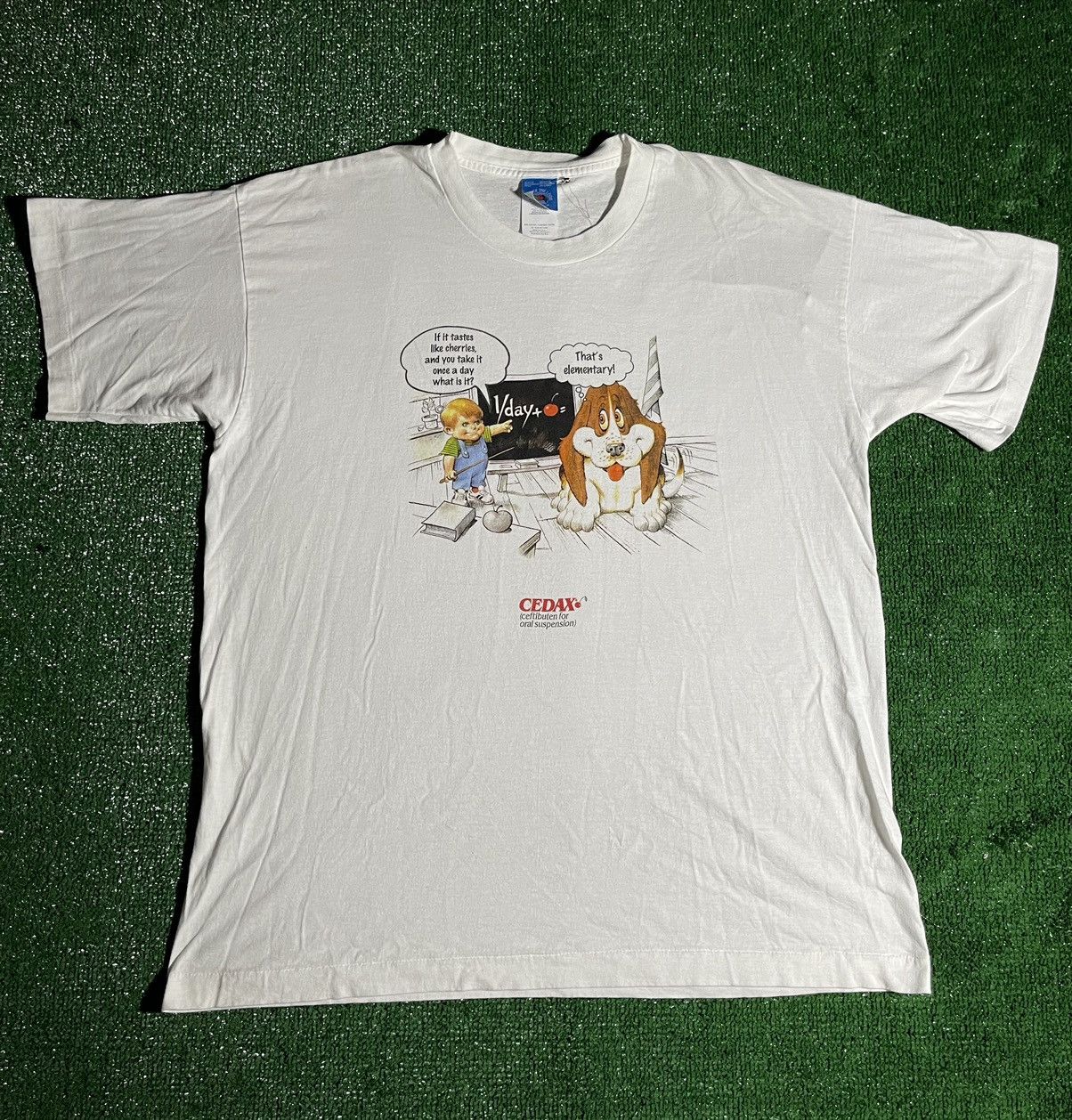 Vintage Cedax Cartoon T-shirt Size US XL / EU 56 / 4 - 1 Thumbnail