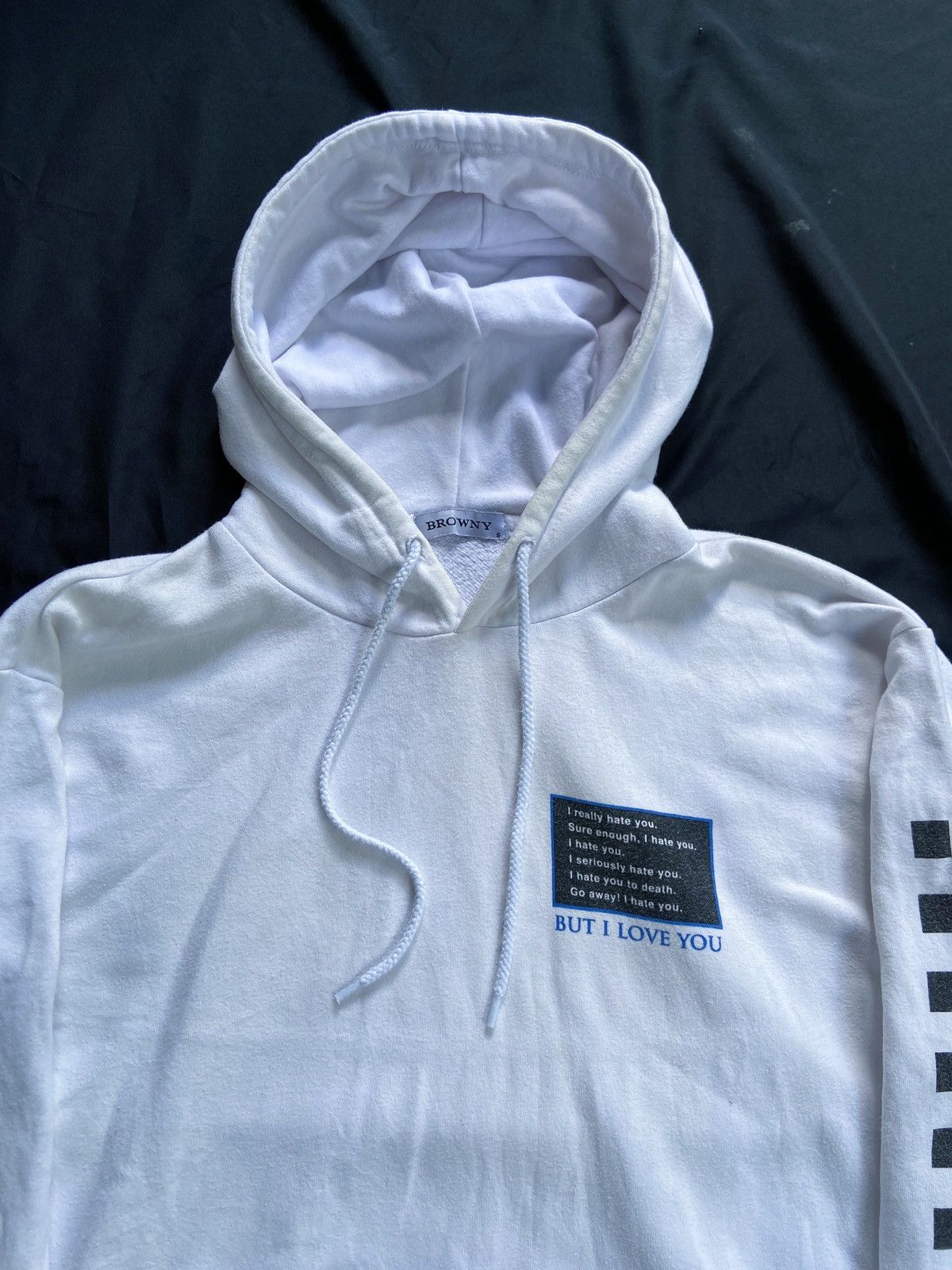 If Six Was Nine × Japanese Brand × Le Grande Bleu (L.G.B.) I HATE YOU BUT I LOVE YOU BROWNY HOODIE Size US M / EU 48-50 / 2 - 5 Thumbnail