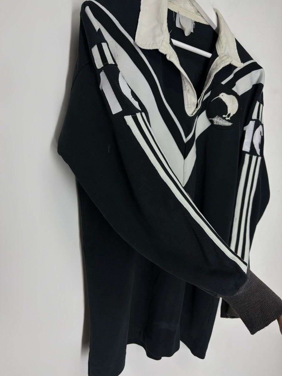 Adidas 1980s New Zealand Adidas Kiwi Rugby Shirt Archive Match Worn Size US M / EU 48-50 / 2 - 8 Thumbnail