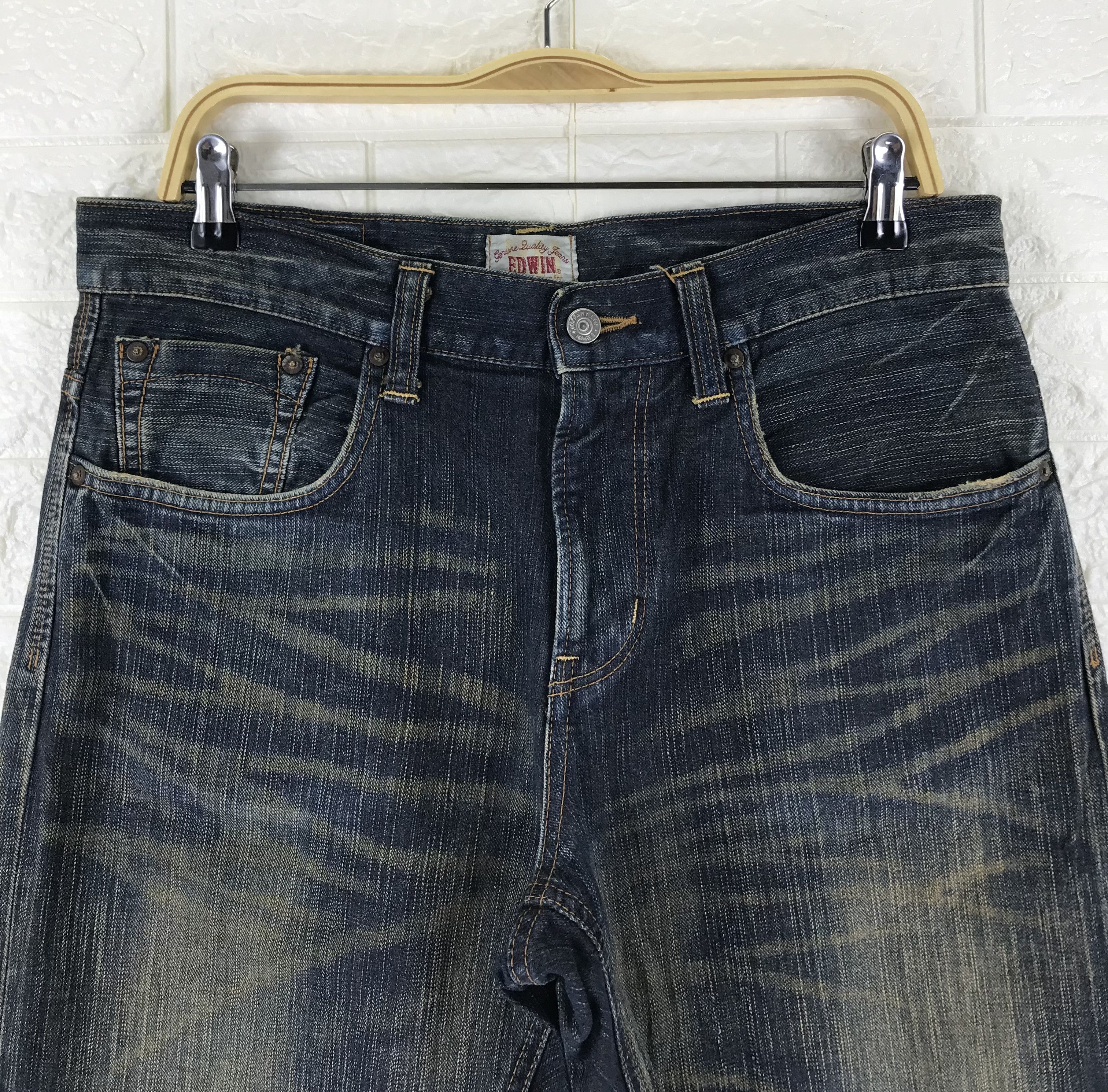 Edwin Vintage Edwin XV Blue Wash Jeans Size US 33 - 2 Thumbnail