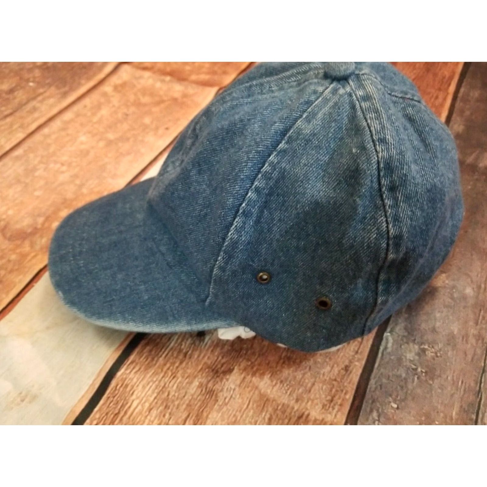 Augusta Sportswear Vintage Augusta Denim Baseball Cap Unisex Adjustable 90s Logo Hat Size ONE SIZE - 2 Thumbnail