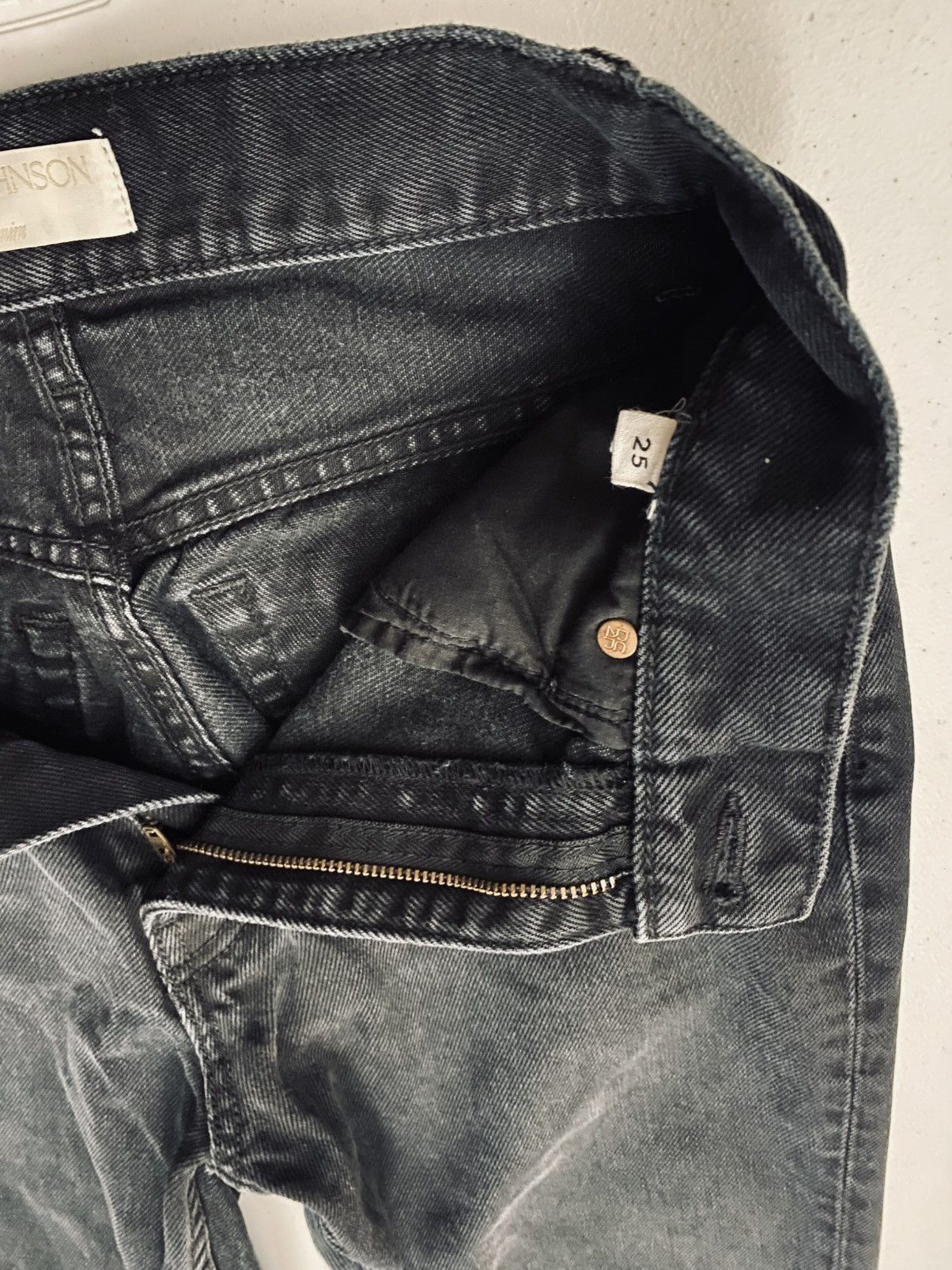 Ulla Johnson Ulla Johnson Black Smoke Wash Agnes Jeans Made in USA 25 VGC Size 25" / US 0 / IT 36 - 10 Thumbnail