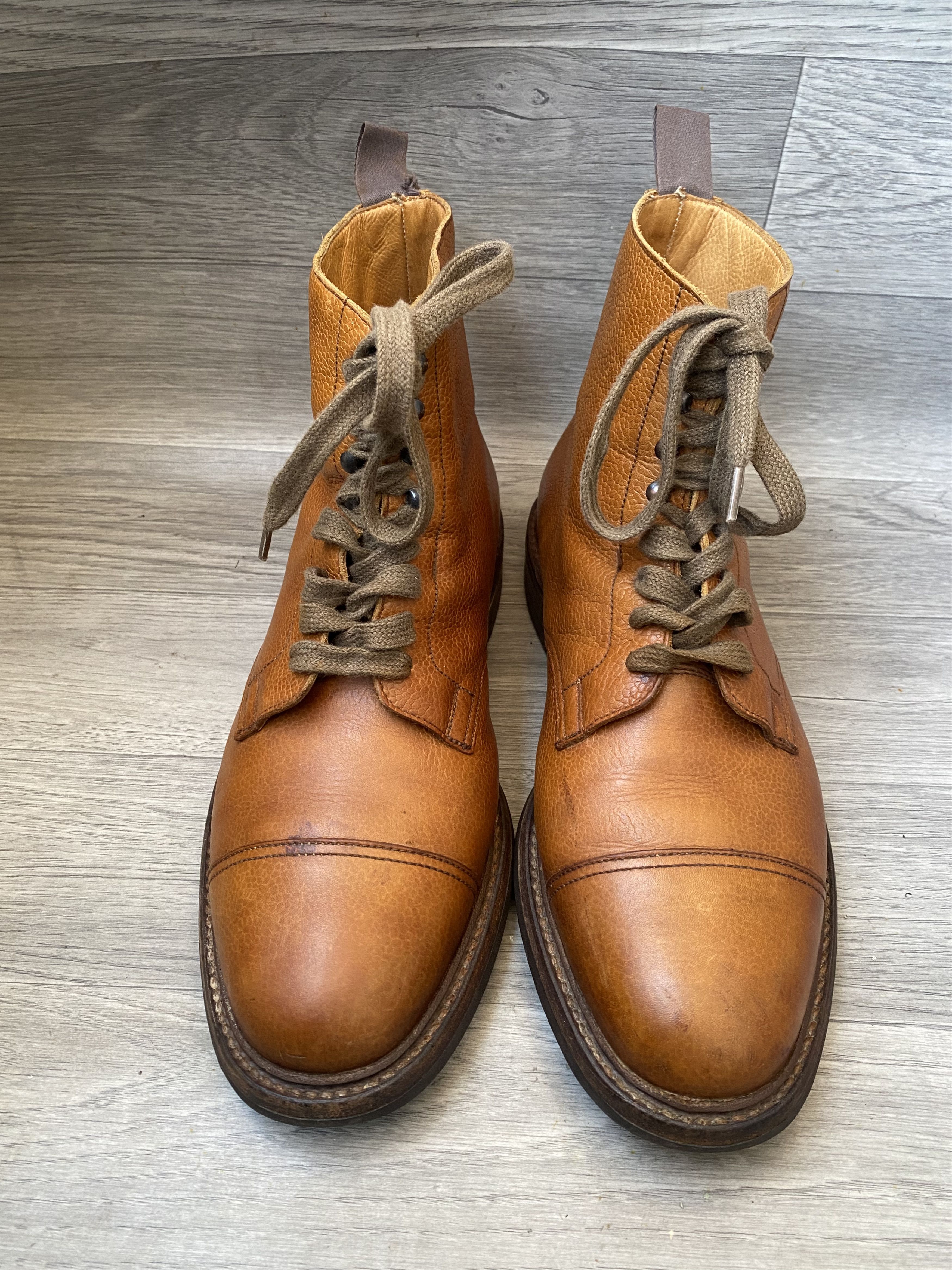 Crockett & Jones Crockett and jones Archie brown pebble grain cap toe boots Size US 9.5 / EU 42-43 - 2 Thumbnail