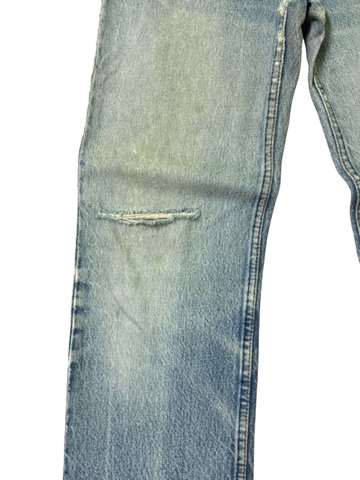 Levi's Vintage Levi's 501 Blue Distressed Mud Wash Denim Jeans Size US 27 - 7 Thumbnail