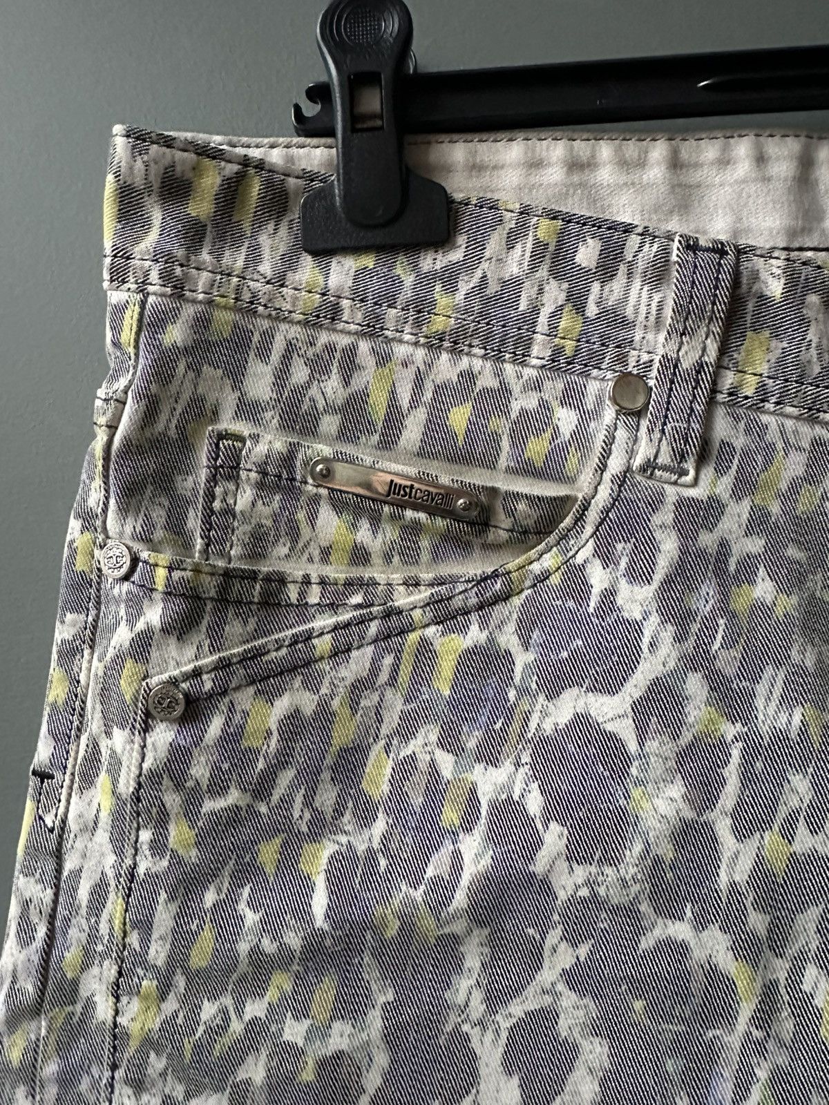 Just Cavalli Just Cavalli Denim Leopard Shorts Size 48 Size 34" / US 12 / IT 48 - 3 Thumbnail
