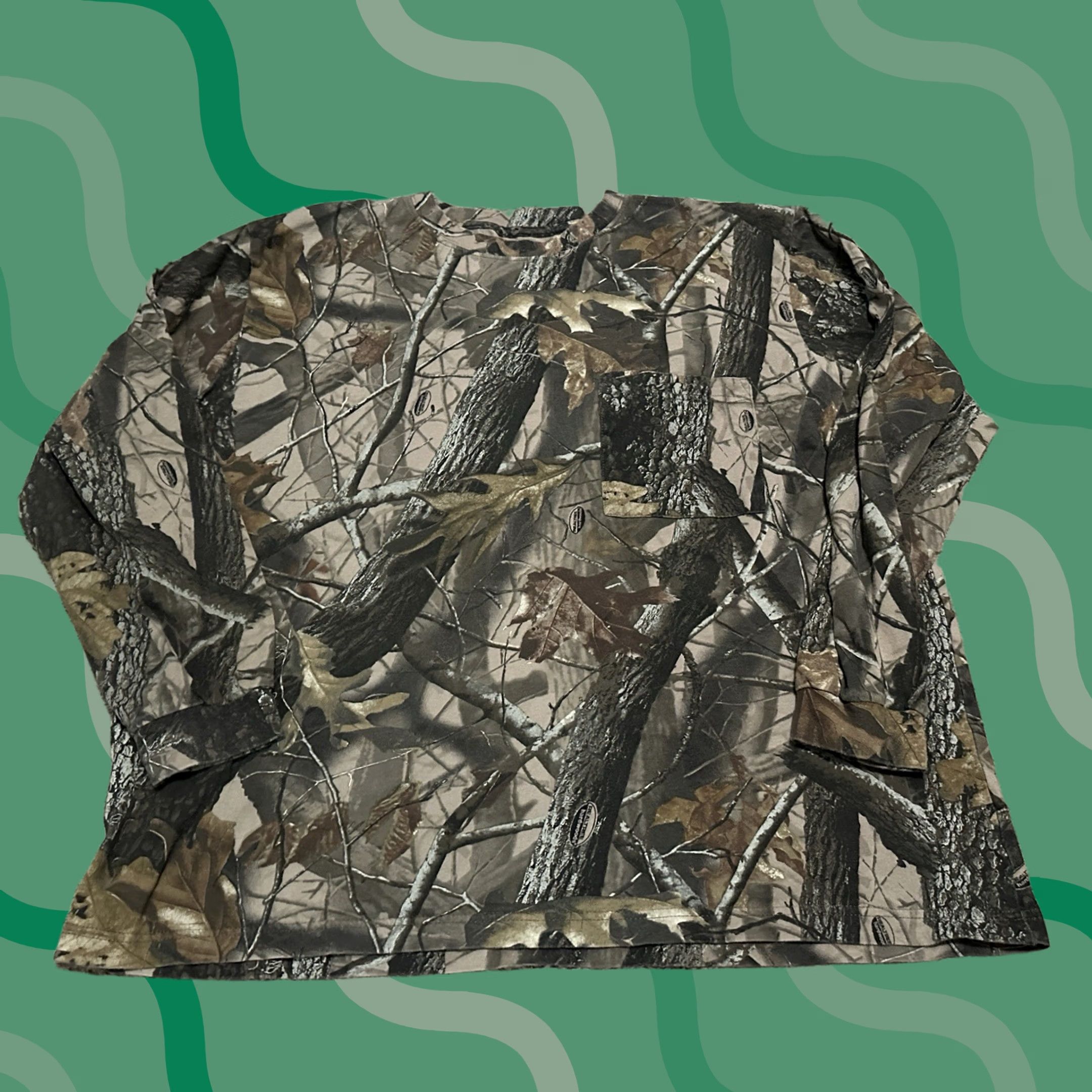 Vintage VINTAGE Camo Shirt Mens 2XL Outdoor Hunting Military Long Sleeve Y2K Size US XXL / EU 58 / 5 - 1 Thumbnail