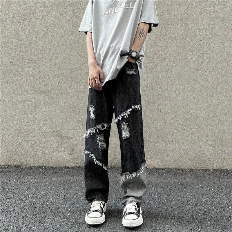 Japanese Brand Loose straight leg casual jeans Size US 30 / EU 46 - 1 Thumbnail