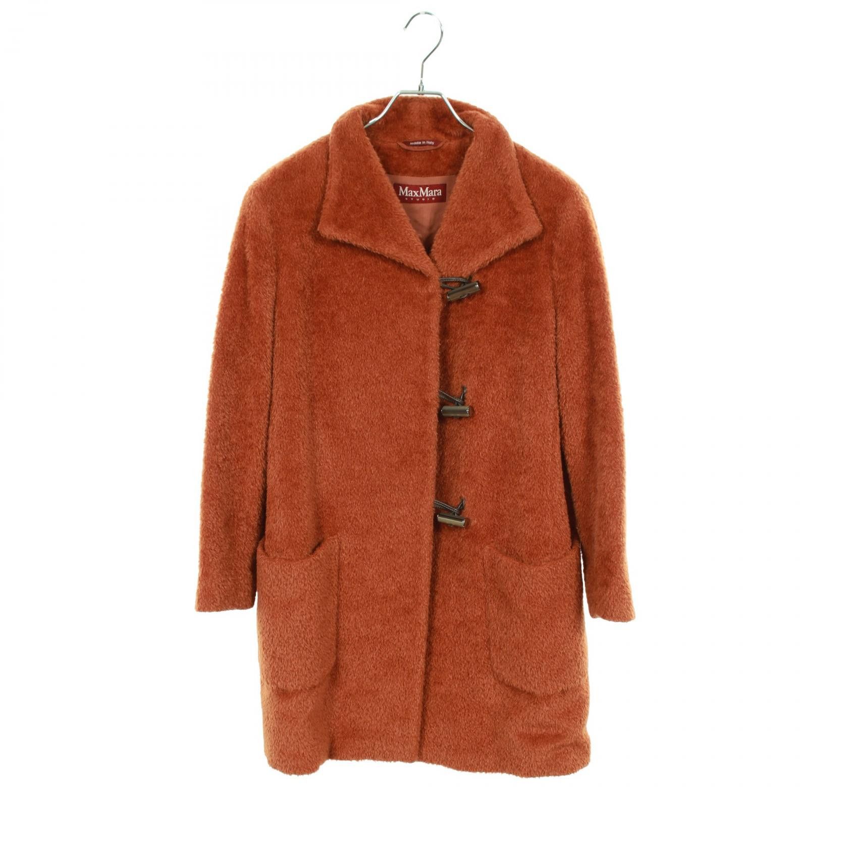 Max Mara Max Mara Max Mara Studio Wool Alpaca Coat Textile Outerwear 60861263 DUTY FREE for USA Size ONE SIZE - 1 Thumbnail