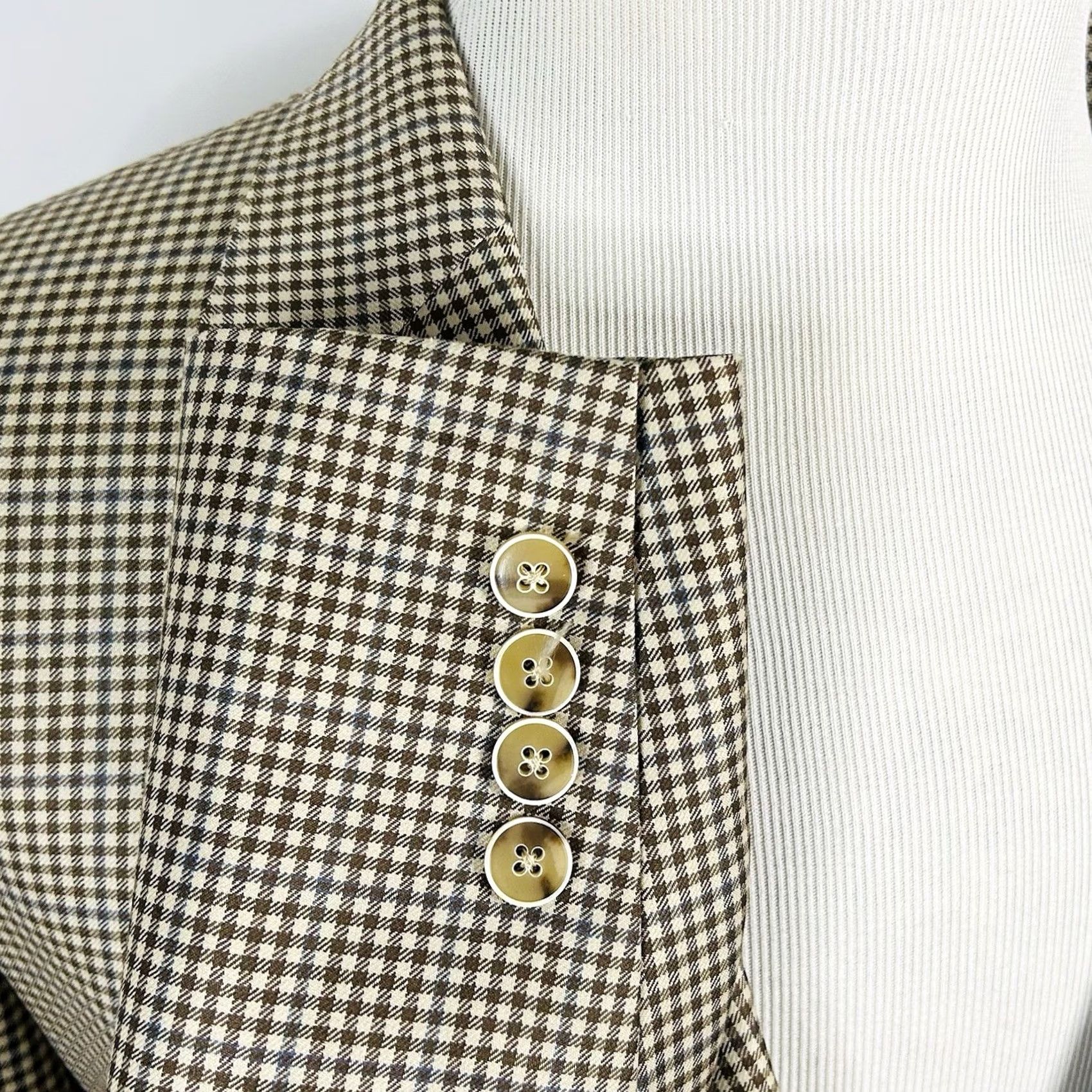 Loro Piana Coppley Sport Coat 42R Wool Beige Plaid Two Button JACKET Mens Regular 42 Loro Piana Four Seasons No N/A Size US XS / EU 42 / 0 - 5 Thumbnail