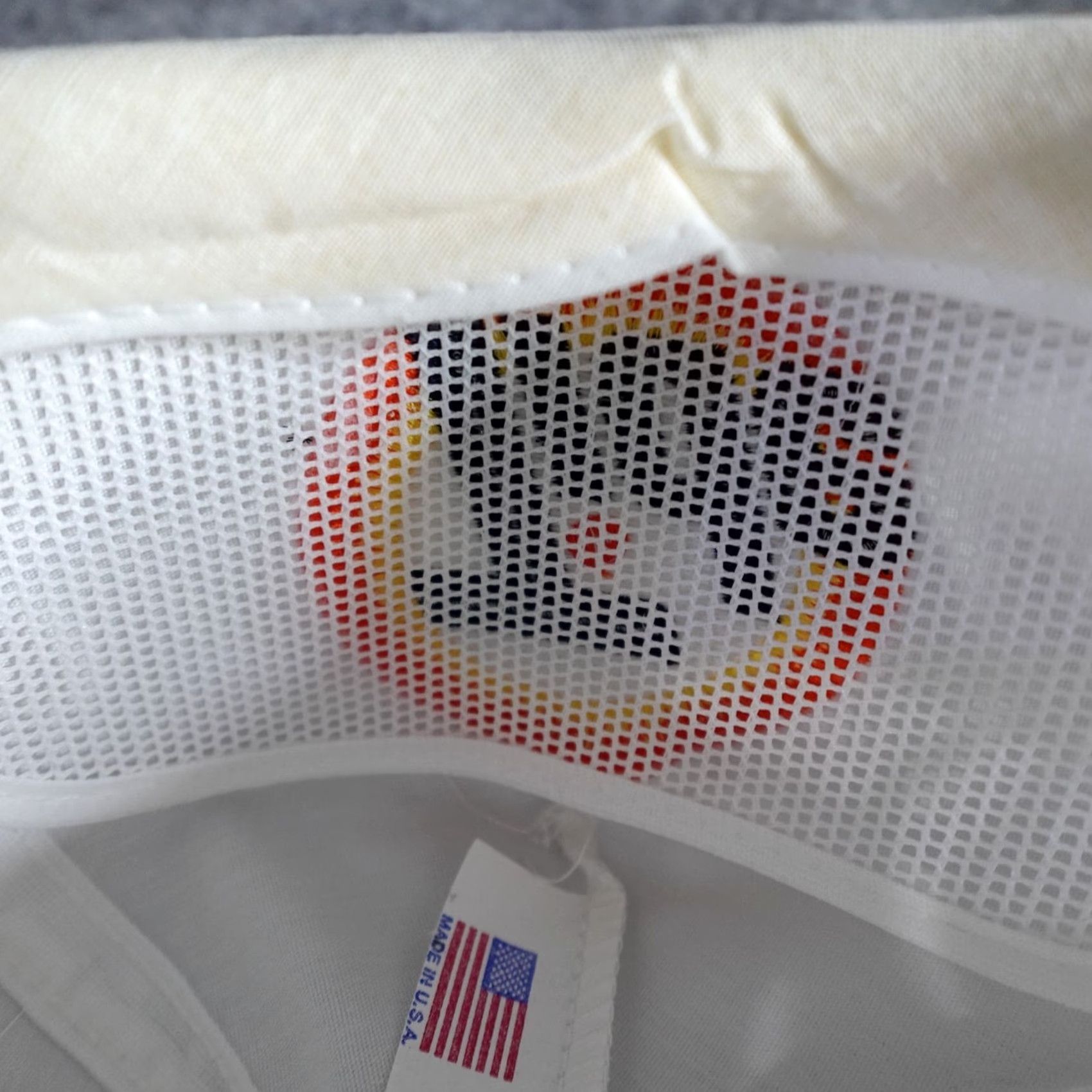 Vintage VINTAGE Tide Rope Hat White American Vintage Baseball Cap Circle USA Embroidered Made in USA Men Adjustable Size Black? Size ONE SIZE - 3 Thumbnail