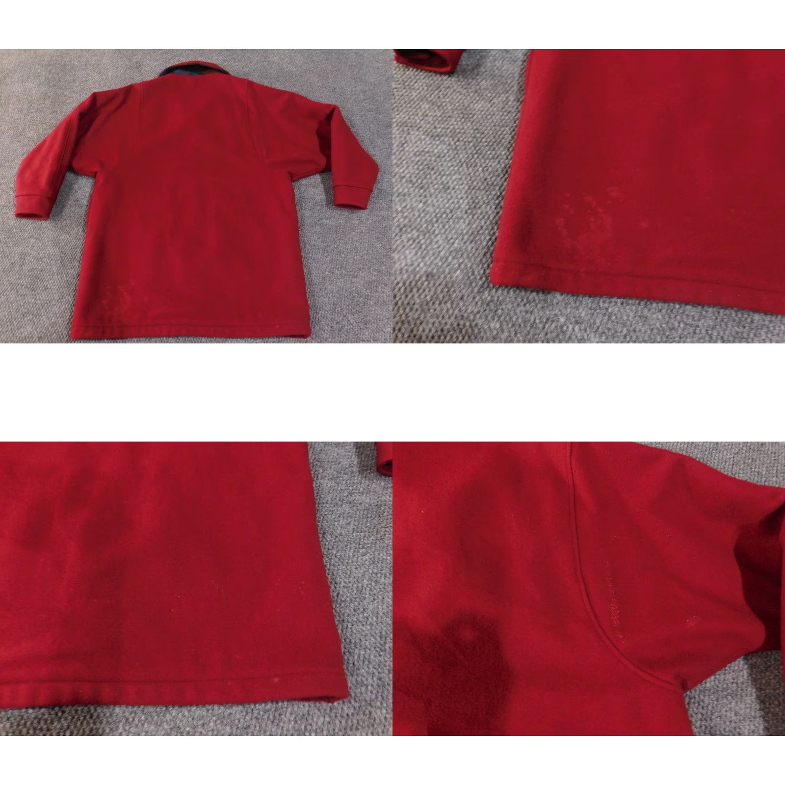 Vintage VINTAGE Woolrich Coat Jacket Womens Large Red Plaid Lined Button Front Raglan Collar Size L / US 10 / IT 46 - 9 Thumbnail