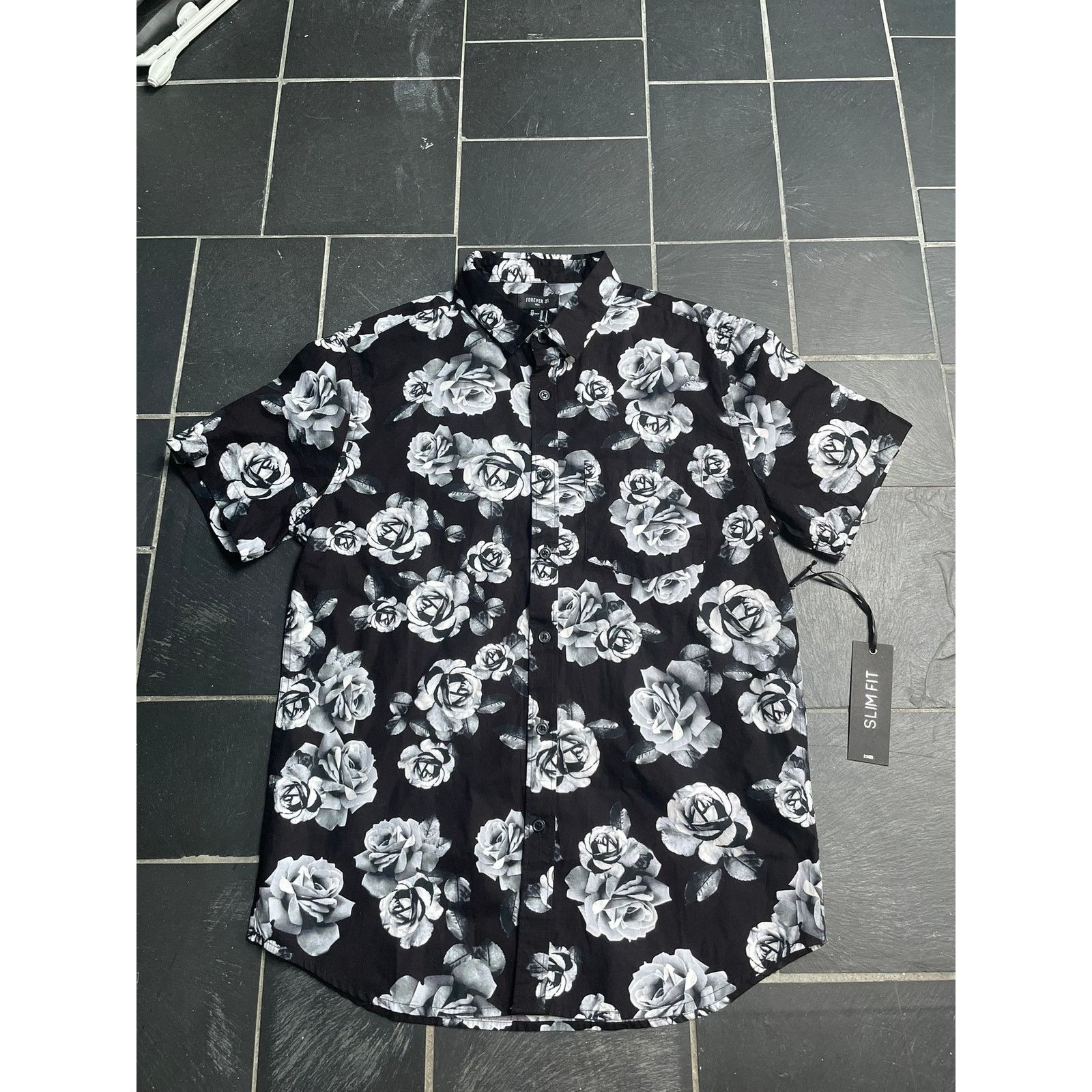Other Rose Monogram Dress Button Up Shirt Size US M / EU 48-50 / 2 - 1 Thumbnail