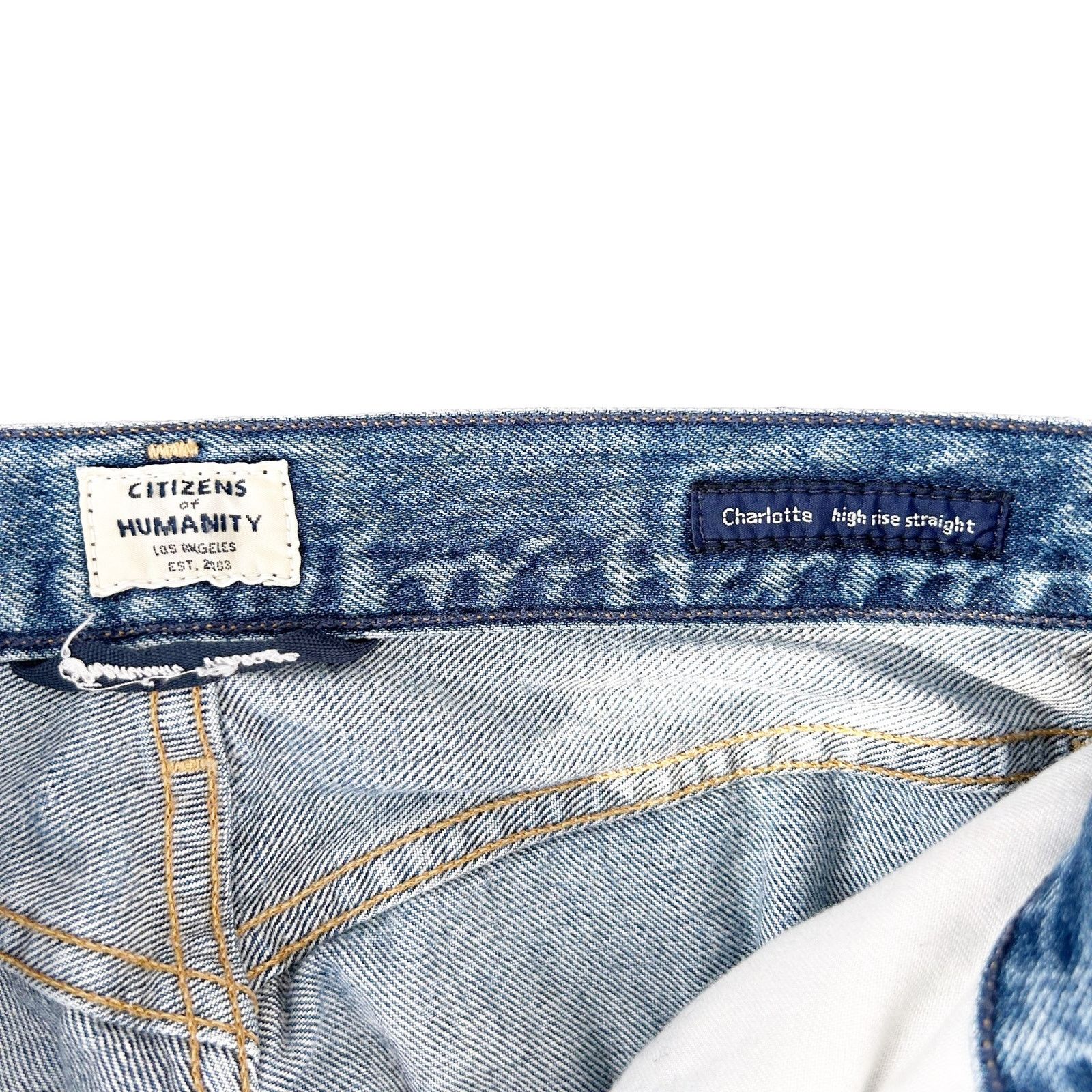 Citizens Of Humanity Citizens of Humanity Charlotte High Rise Straight Jeans 24 Size 24" / US 00 / IT 34 - 2 Thumbnail