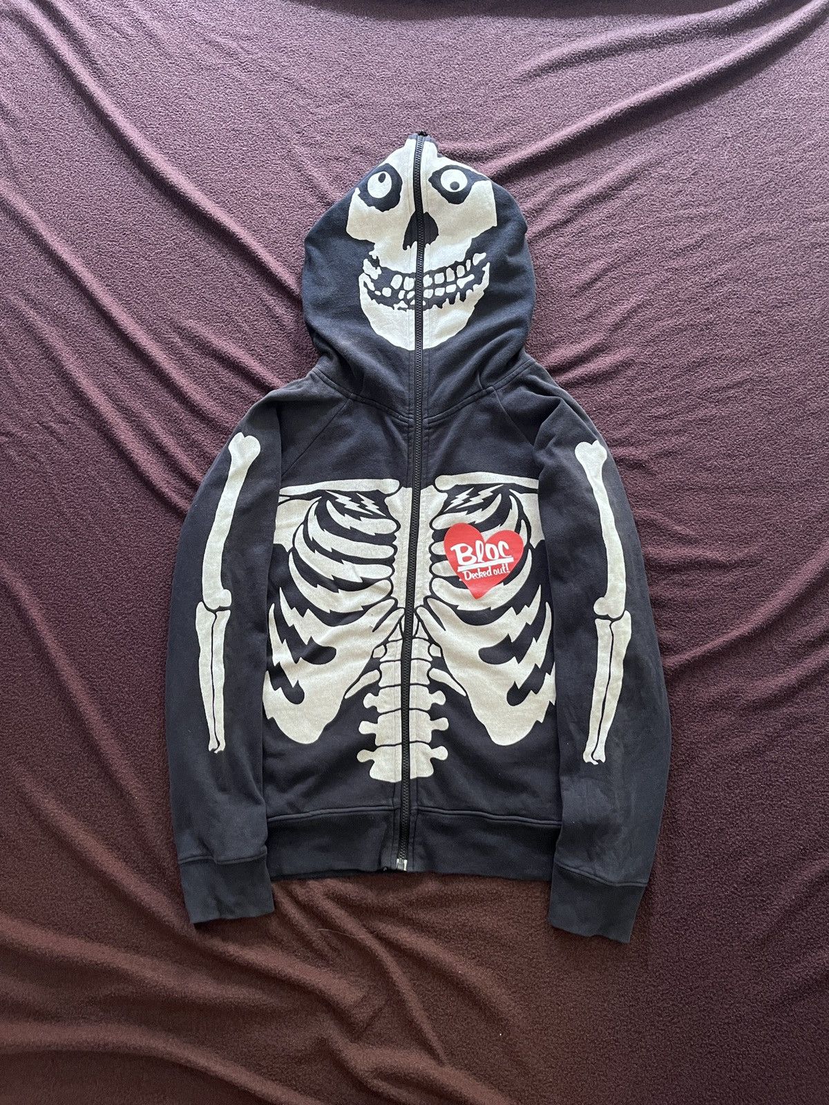 Japanese Brand Japanese skeleton Bloc Fullzipper Size US S / EU 44-46 / 1 - 1 Thumbnail