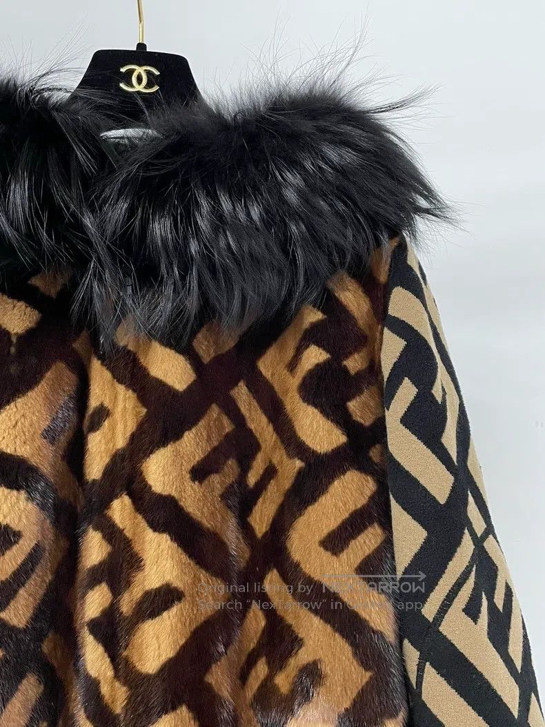 Fendi Fendi Mink fur old flower patterned hooded coat, reversibl Size XS / US 0-2 / IT 36-38 - 5 Thumbnail