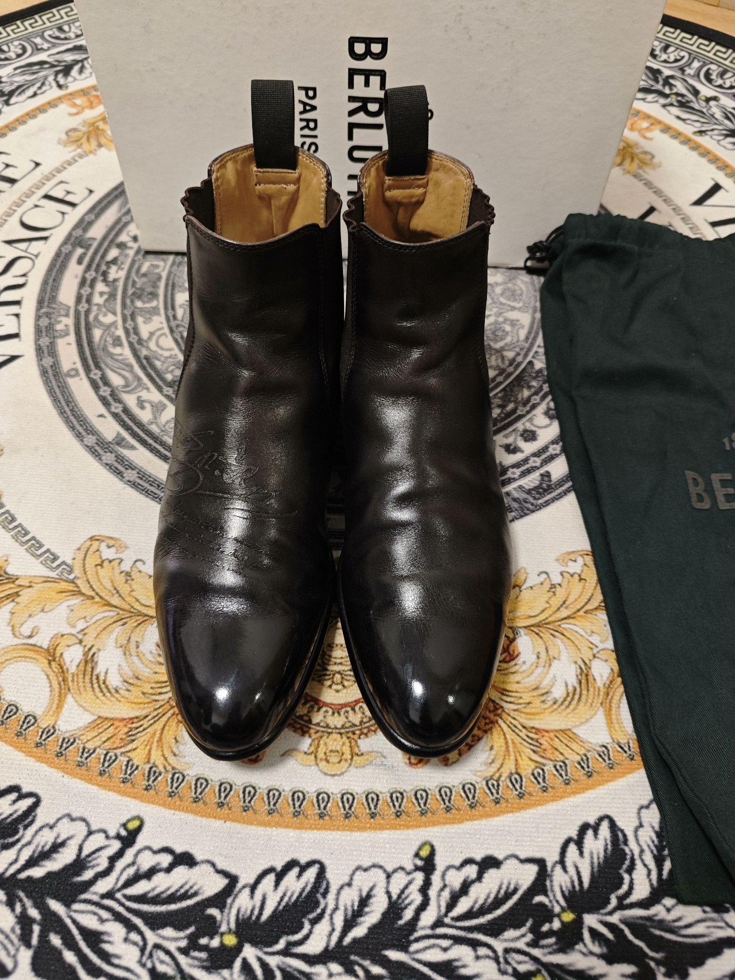 Berluti Berluti Cursive Galet Leather Boot Size US 7 / EU 40 - 1 Thumbnail
